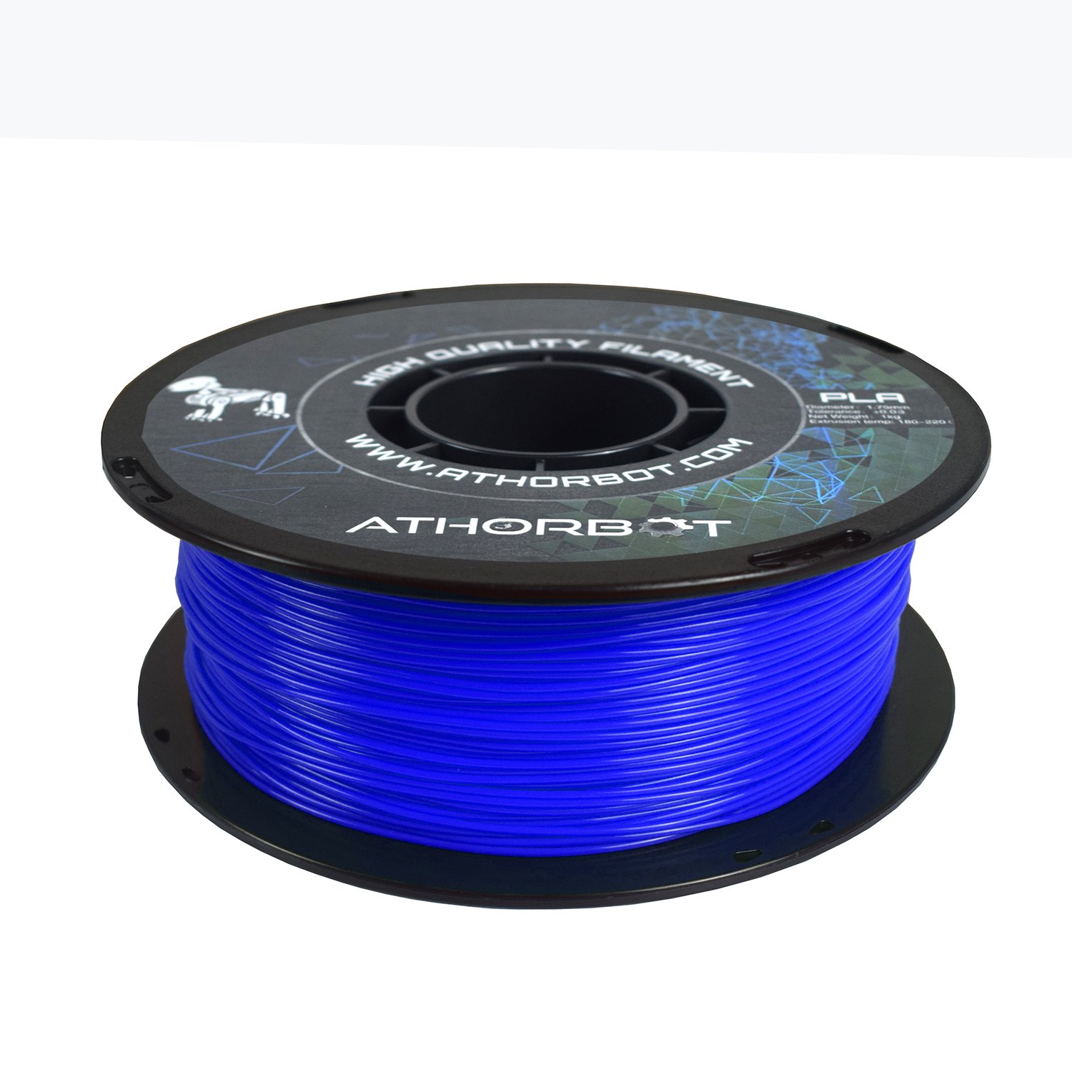 3D Printer Filament PLA 1kg +/- 0.03mm, Blue, 1.75mm (Blue)