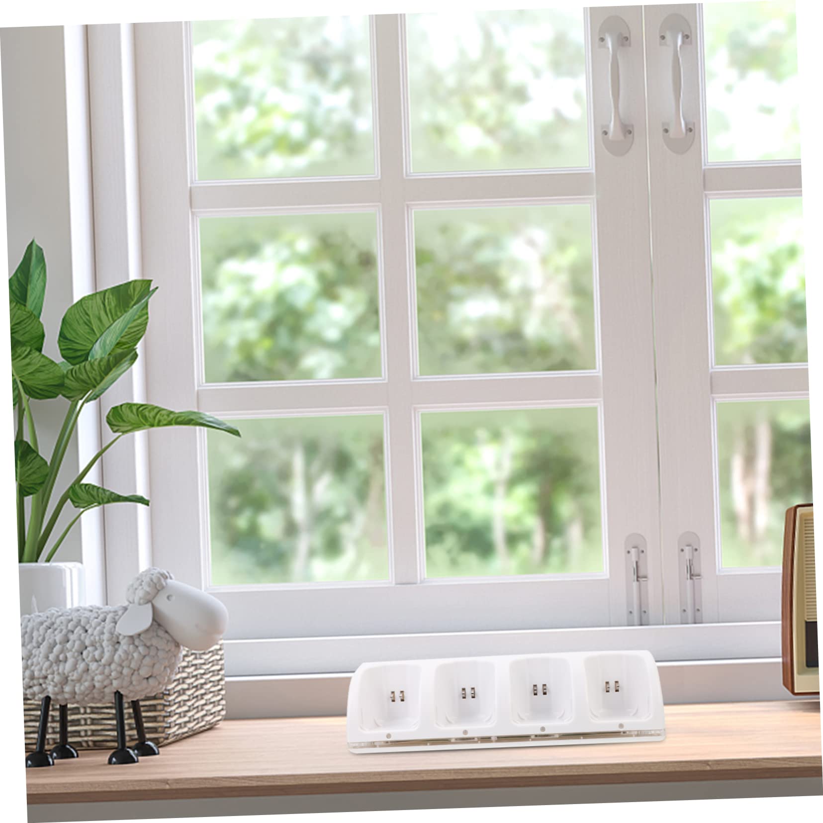 1 Ensemble Chargeur de Batteries Intelligent à Fentes pour Station de Charge Pratique et Compacte Charge Rapide et Accessoire Compatible avec Télécommandes