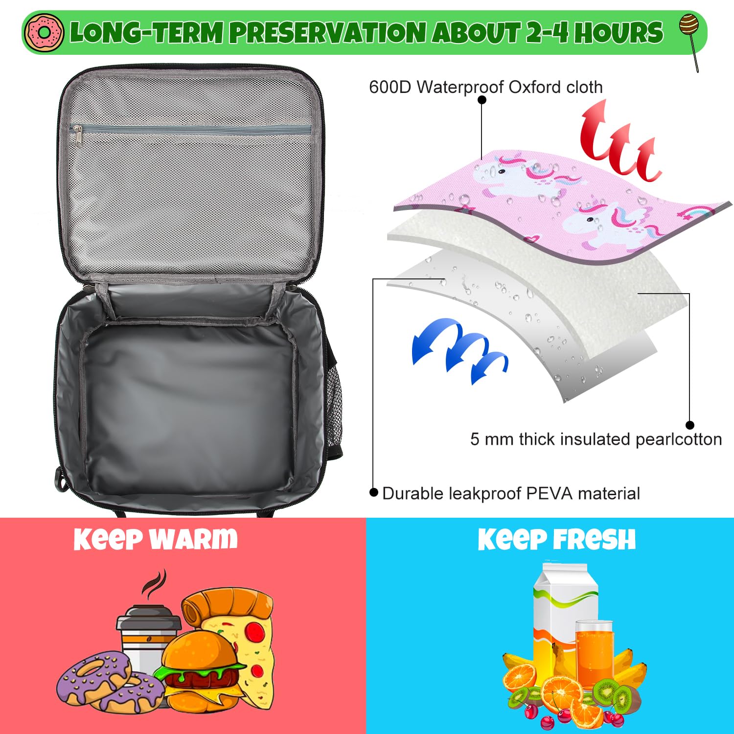 hombrima Insulated Lunch Box Bag - Image 4