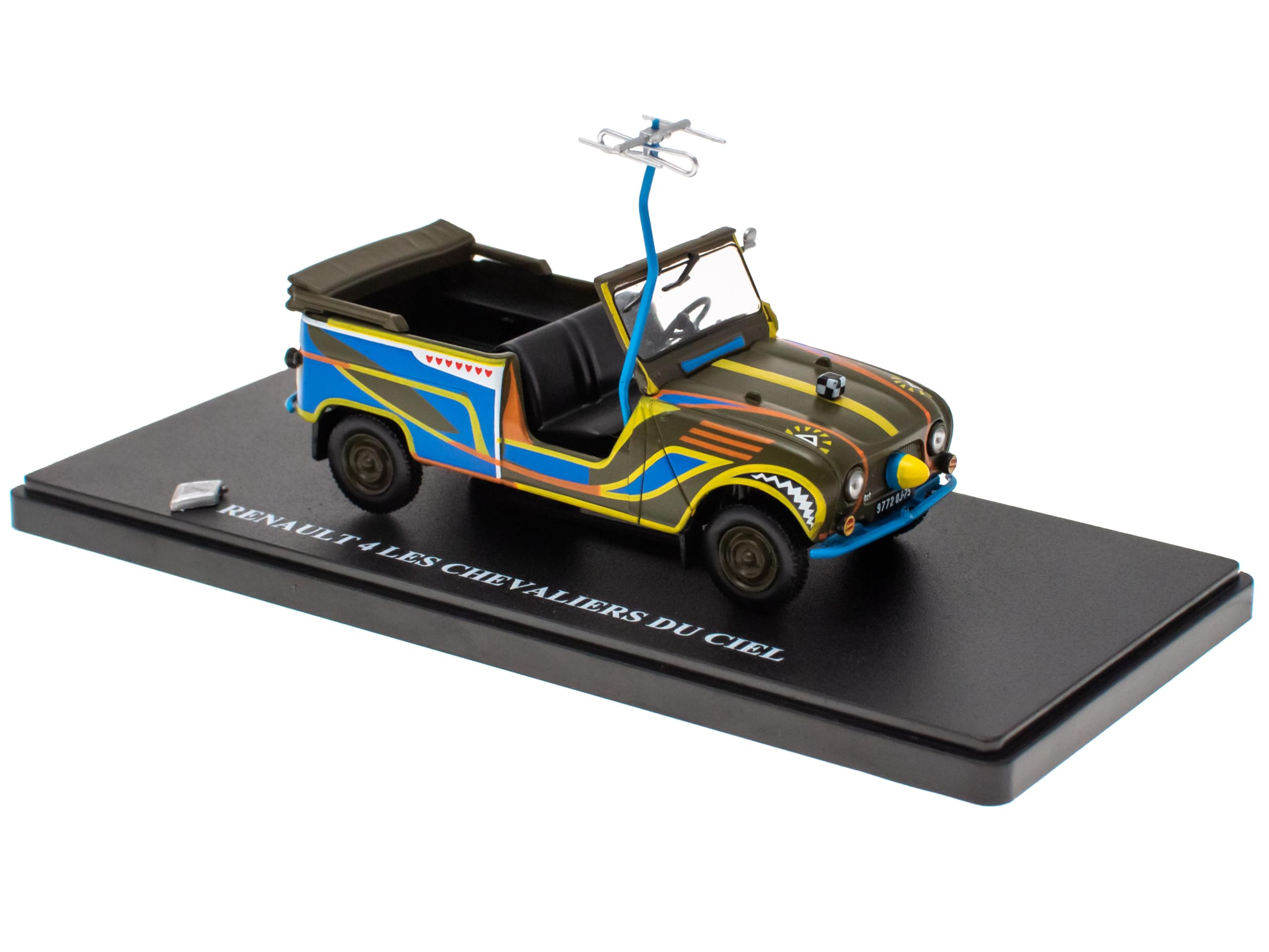 OPO 101:43 miniature car compatible with RENAULT 4 LES CHEVALIERS DU CEL - Hachette IXO R4 4L - 4L014