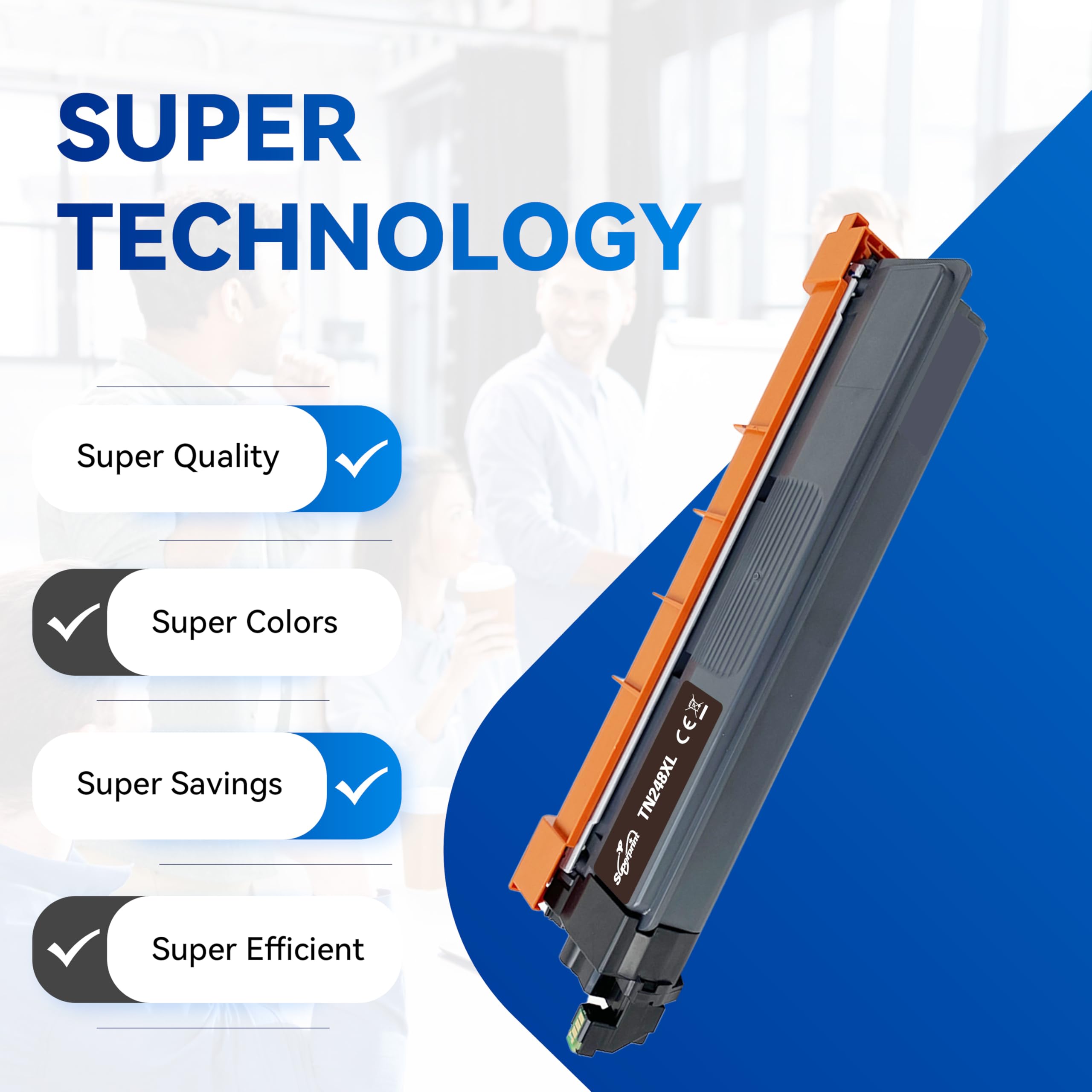 Cartuchos de tóner compatibles con Brother TN248XL (4 unidades)