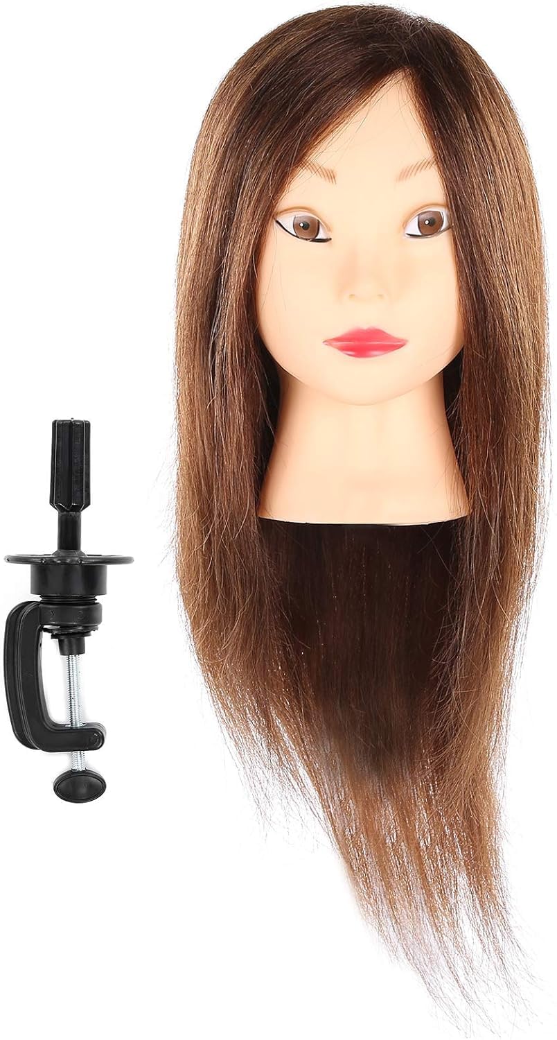 Mannequinkopf Für Die Kosmetikpraxis, Friseur-trainingskopf, Kosmetik-Übungskopf, Kosmetik-haartraining Mit Halterung Für Das Haarstyling-Training.