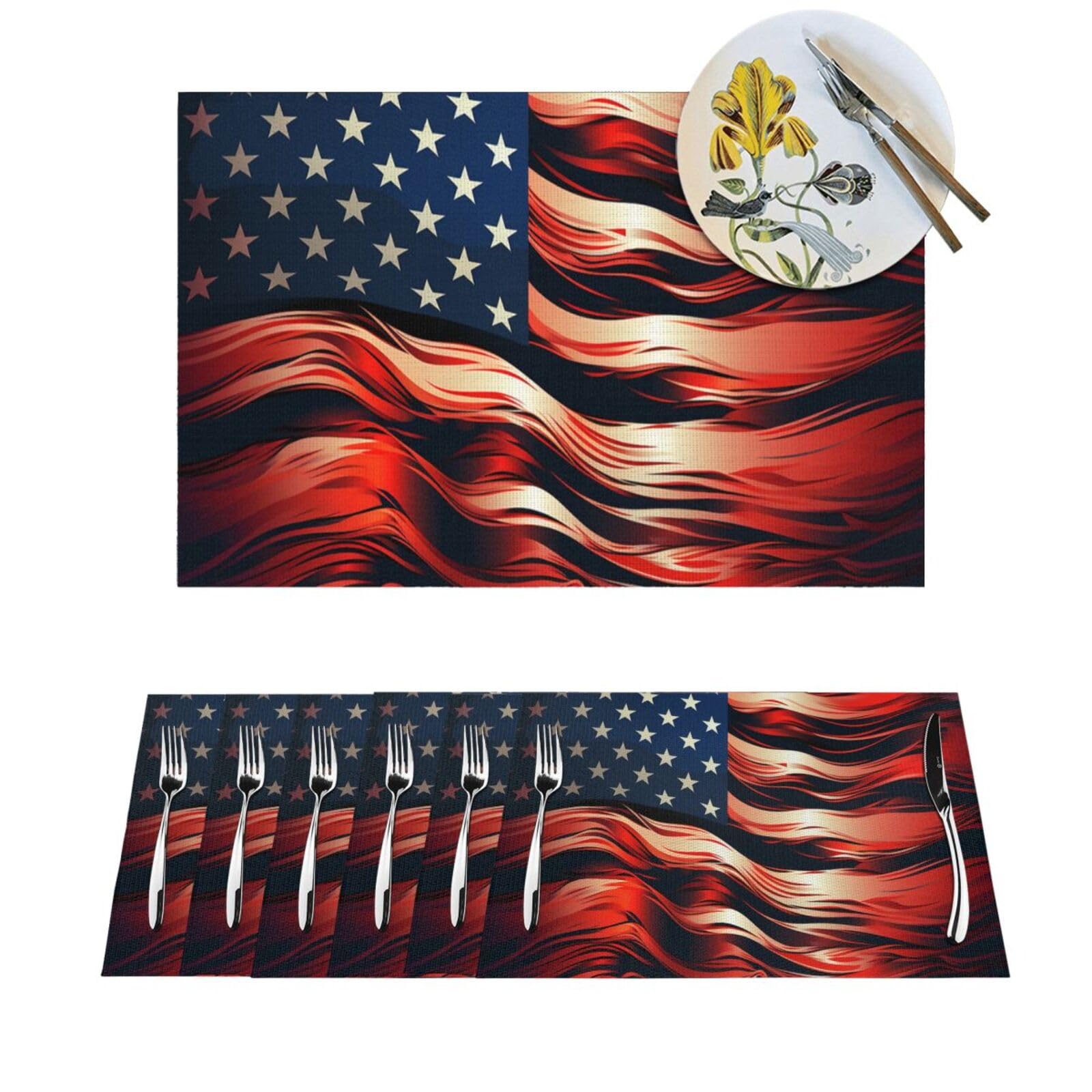 Set de table résistant à la chaleur et antidérapant lavable lot de 4 en PVC