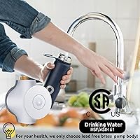 Vista 5 de Smart Instant Hot Water Recirculating Pump System NSF/ANSI 61 & 372 for Tanked, Tankless Water Heater 3 speed Bulit-in Thermostat Recirculating Pump