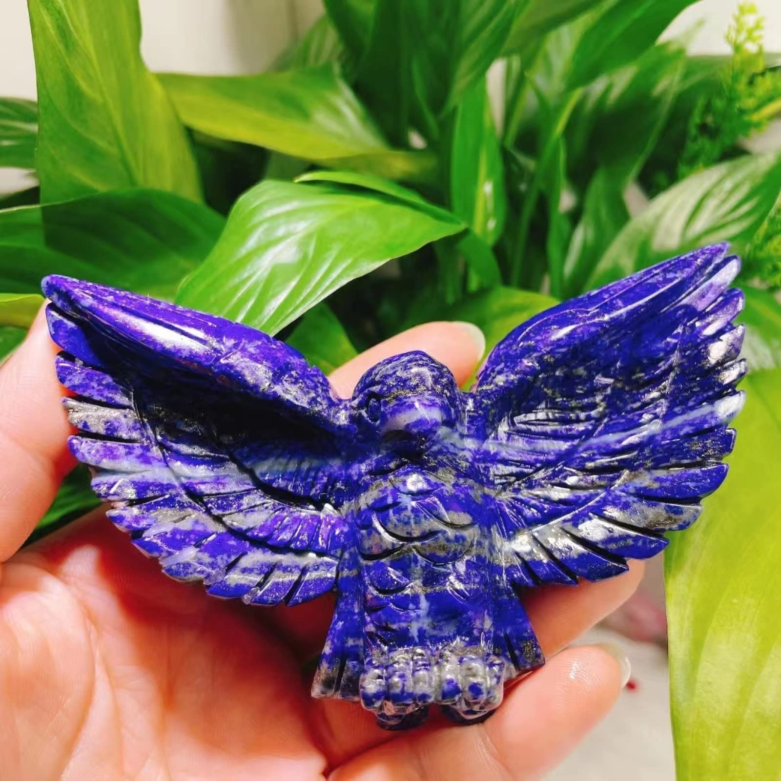 Amazon.com: Lapis Lazuli Eagle Shaped Figurine Mini Hand Carved
