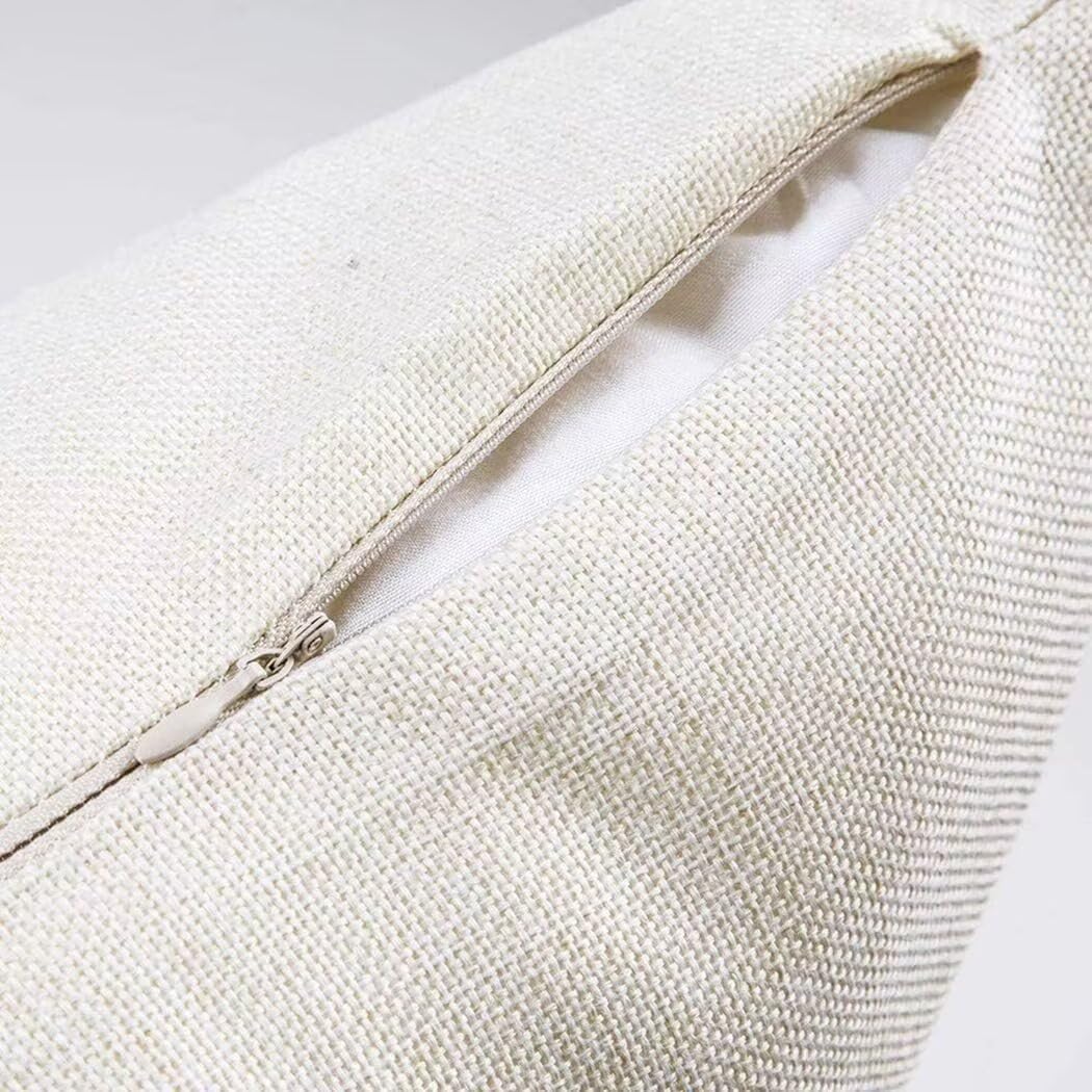 Juego de 4 cojines impermeables para exteriores, 28 x 28 pulgadas, fundas de almohada florales nórdicas para muebles de patio, jardín, sofá, primavera/verano, fundas de lino decorativas