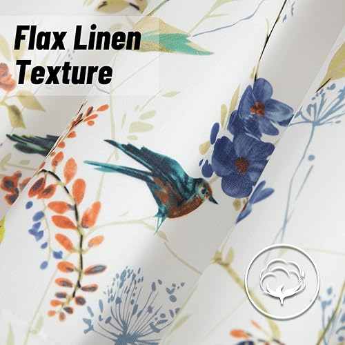 Miniatura 3 de Leeva Birds Vines - Cortinas estampadas para cocina, baño, lavandería, cenefa para ventanas y dormitorios, salón, 52 x 18 pulgadas