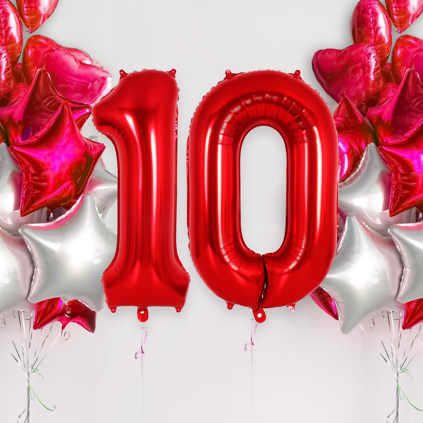 Amazon.com: Red Number 0 Balloon 40 Inch, Big Large Foil
