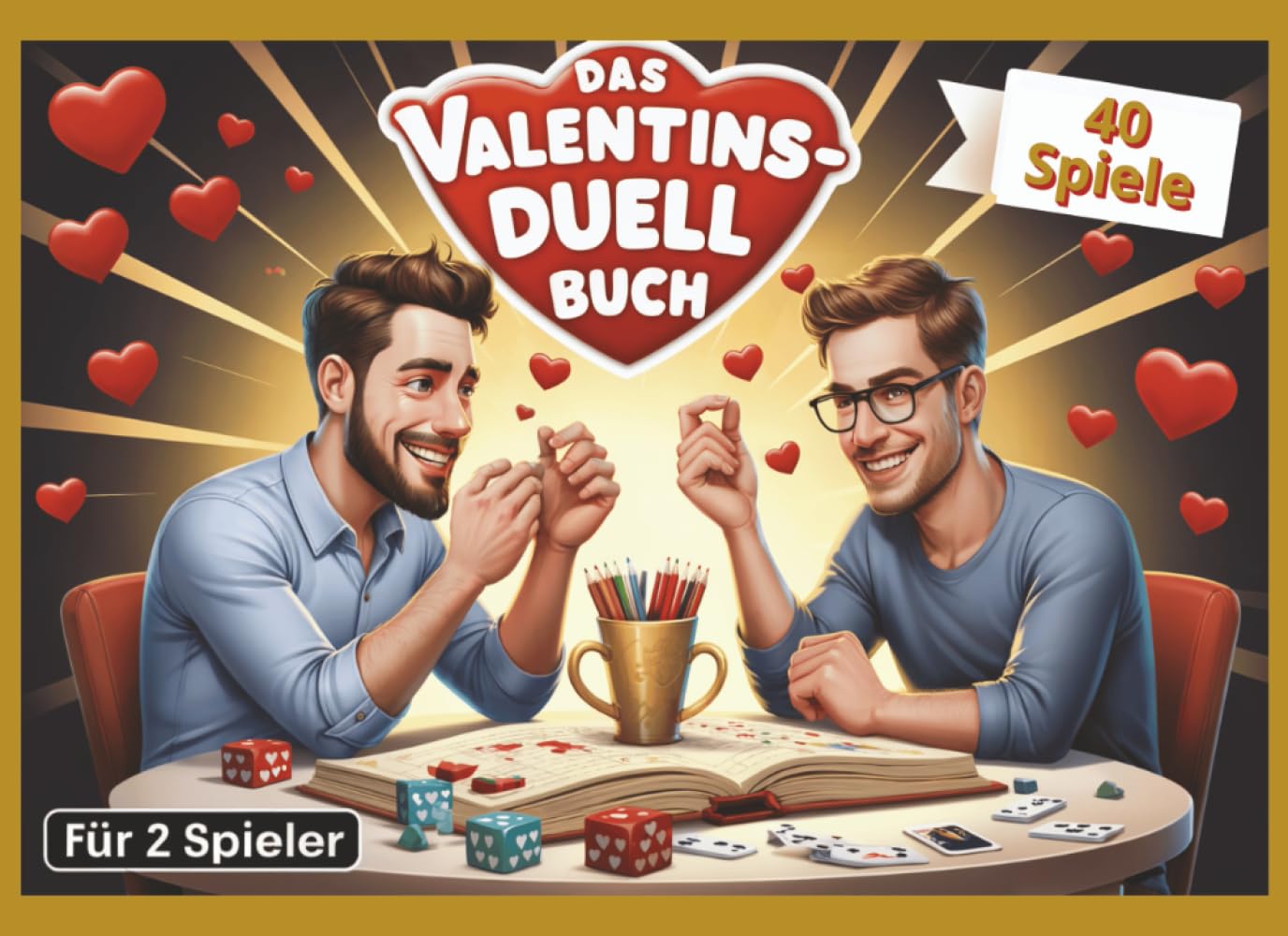 Das Valentins-Duell Buch: Für Ihn & Ihn. 40 Rätselduelle für verliebte Paare, die gemeinsam denken, fühlen und lachen wollen. (Duellbuch) (Valentins ... für Sie & Ihn, Ihn & Ihn und Sie & Sie)