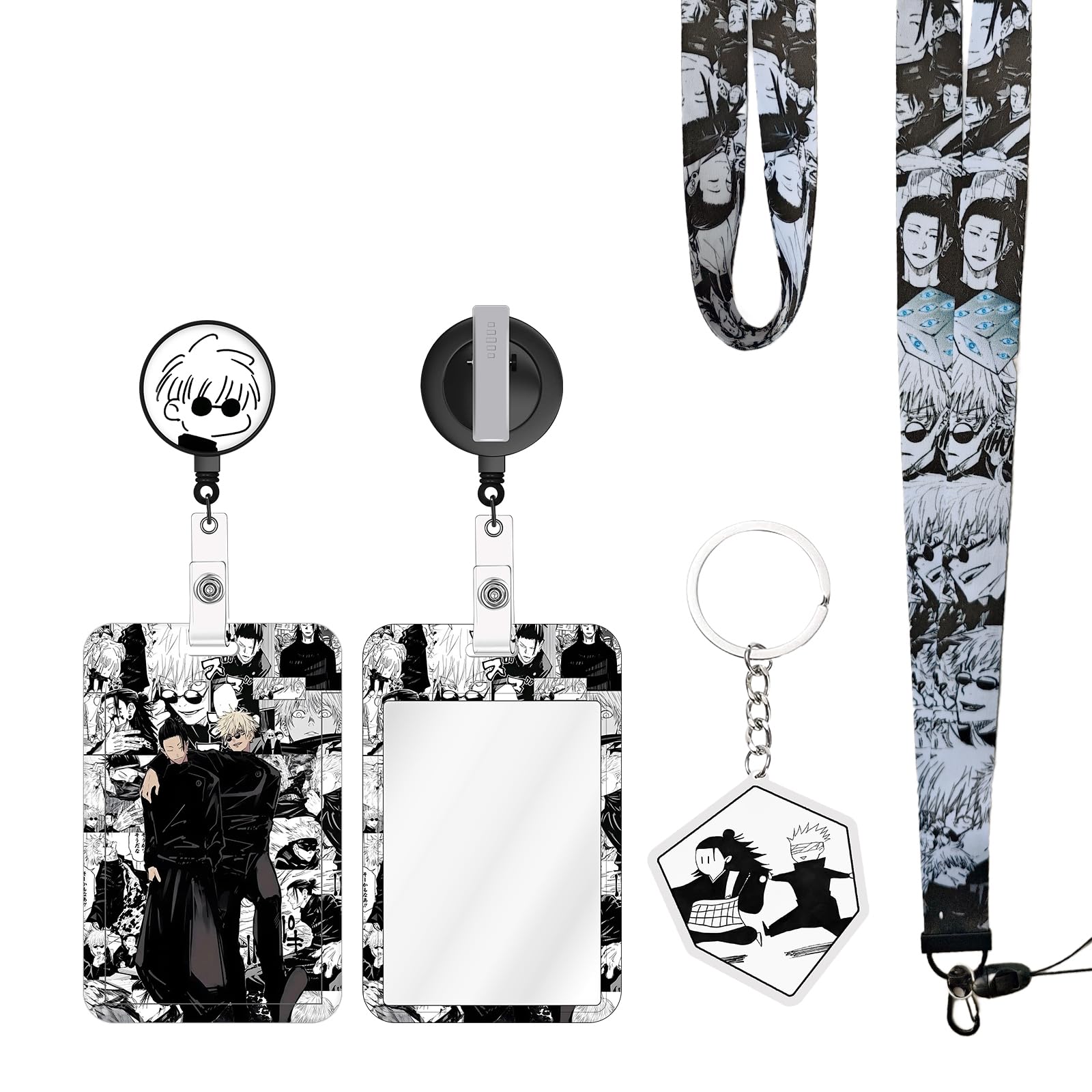 Amazon.com : TJIUSI Anime Lanyard with Retractable Badge Reel and