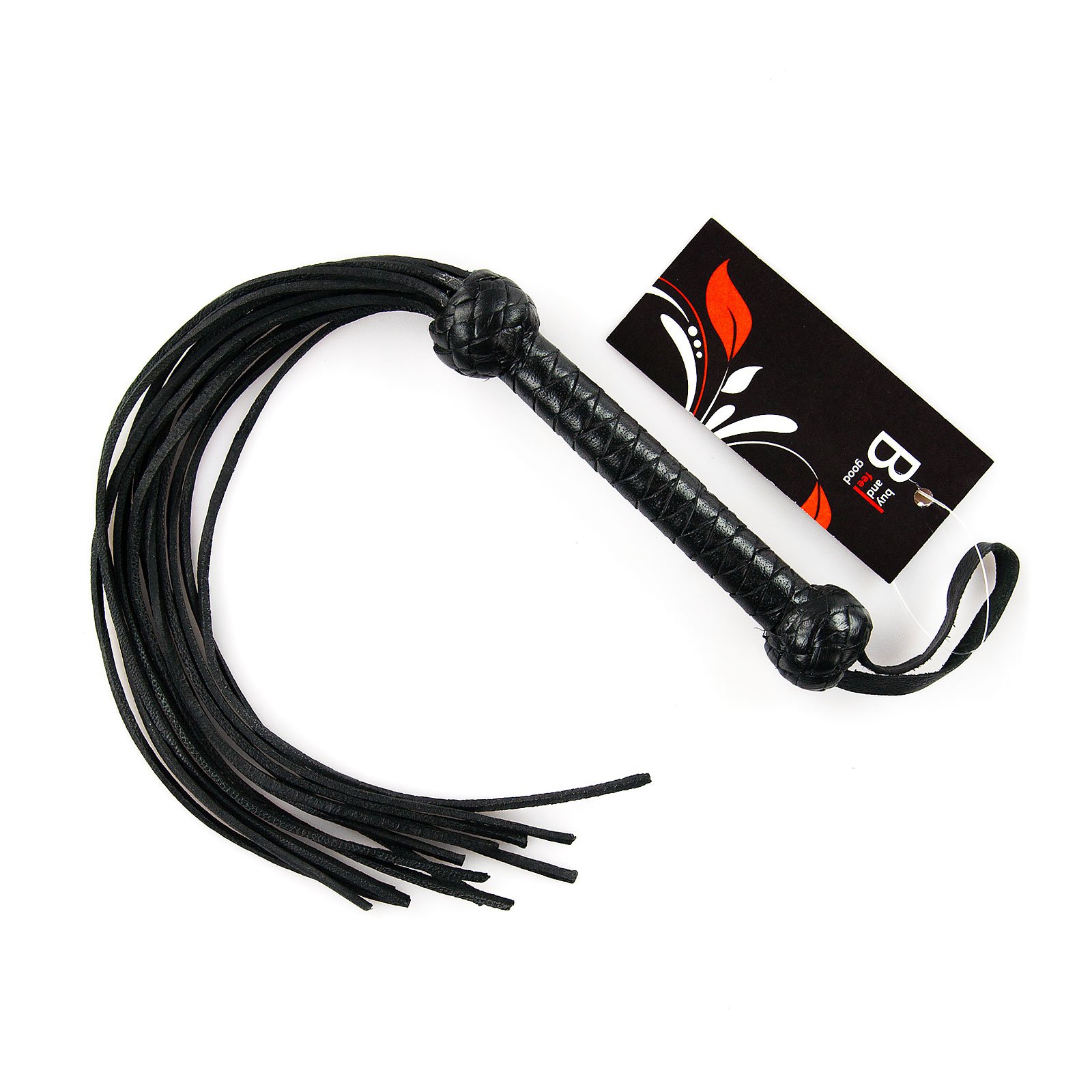 TOP Qualité - FOUET DE FABRICATION ARTISANALE EN CUIR DE BUFFLE 45 cm - 100% cuir de buffle véritable/Fouets érotiques, cravaches pour SM, BDSM et Bondage