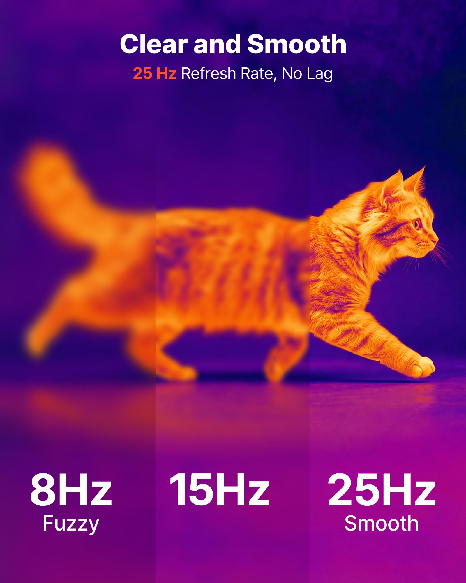 VEVOR Caméra Thermique pour Android et iOS Super Résolution TISR 512x384 Imageur Thermique Infrarouge Résolution 256x192 pour Smartphone et Tablette, 25 Hz, -20 °C à 550 °C, avec 6 Palettes Couleurs