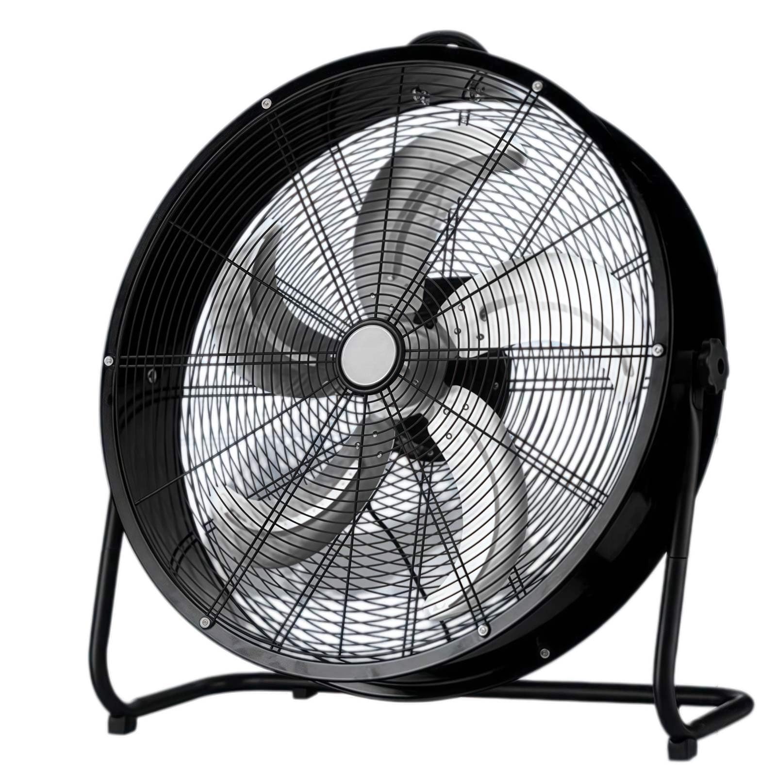Ventilador de tambor industrial de alta velocidad, circulador de aire de 3 velocidades con motor de cobre, cuchillas de aluminio y rejilla de seguridad, ideal para uso en almacén, garaje y taller