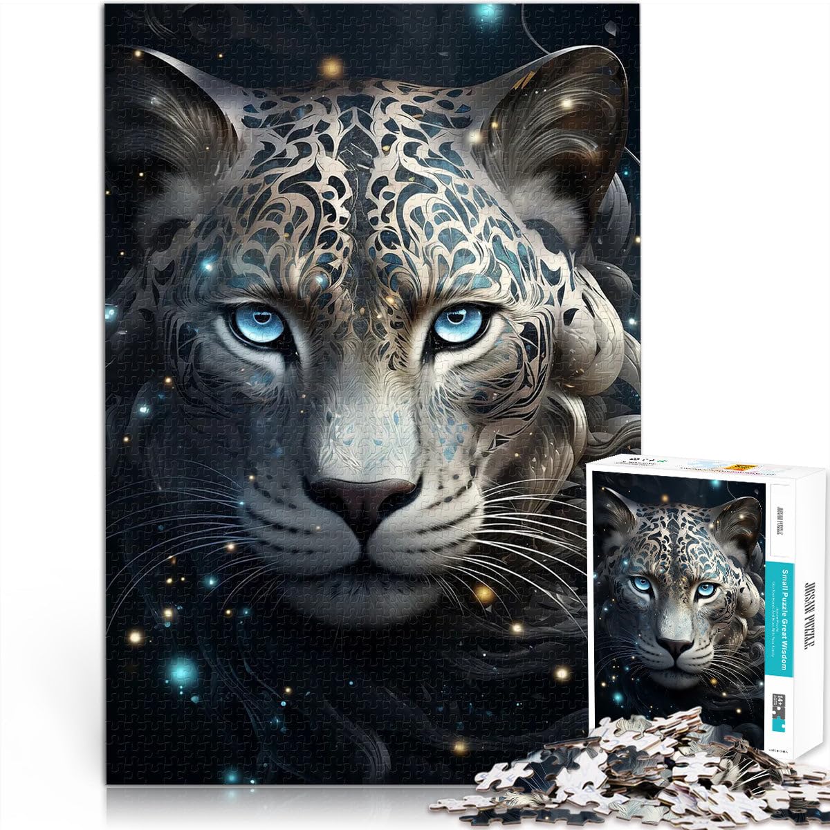 Jigsaw Puzzles 1000 Pieces for teenagers Cryptic Pixel Critters Präzisionsschnitt Tolles Geschenk für Spiele52x38cm — image 1