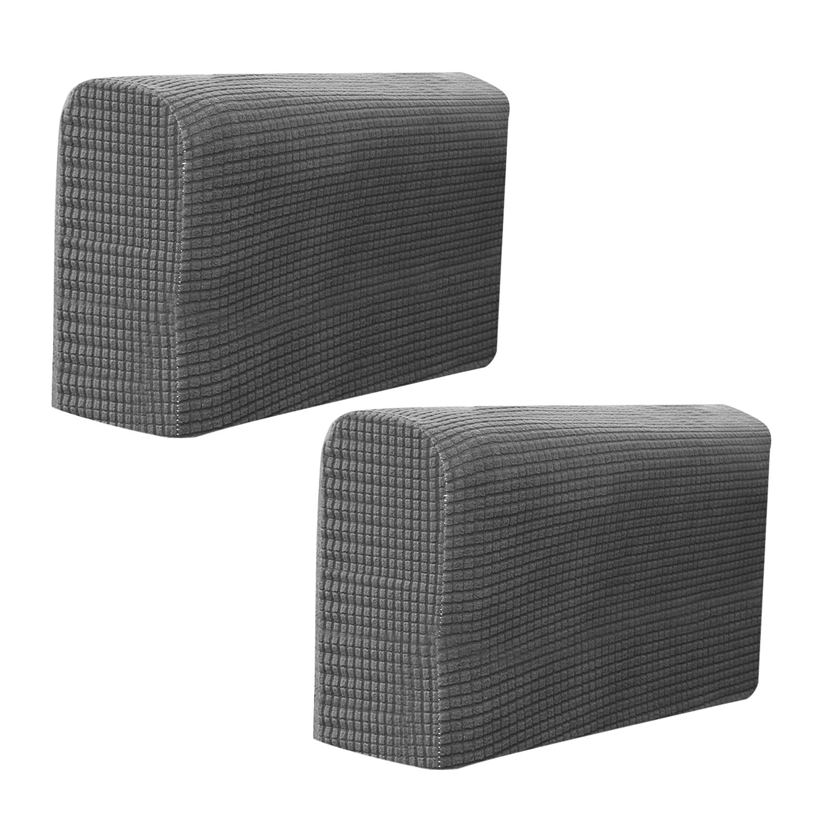 Copri Braccioli Per Divano In Ciniglia Spessa – Set Da 2, Antiscivolo Con 3 Tasche, 61x109 Cm, Blu Scuro