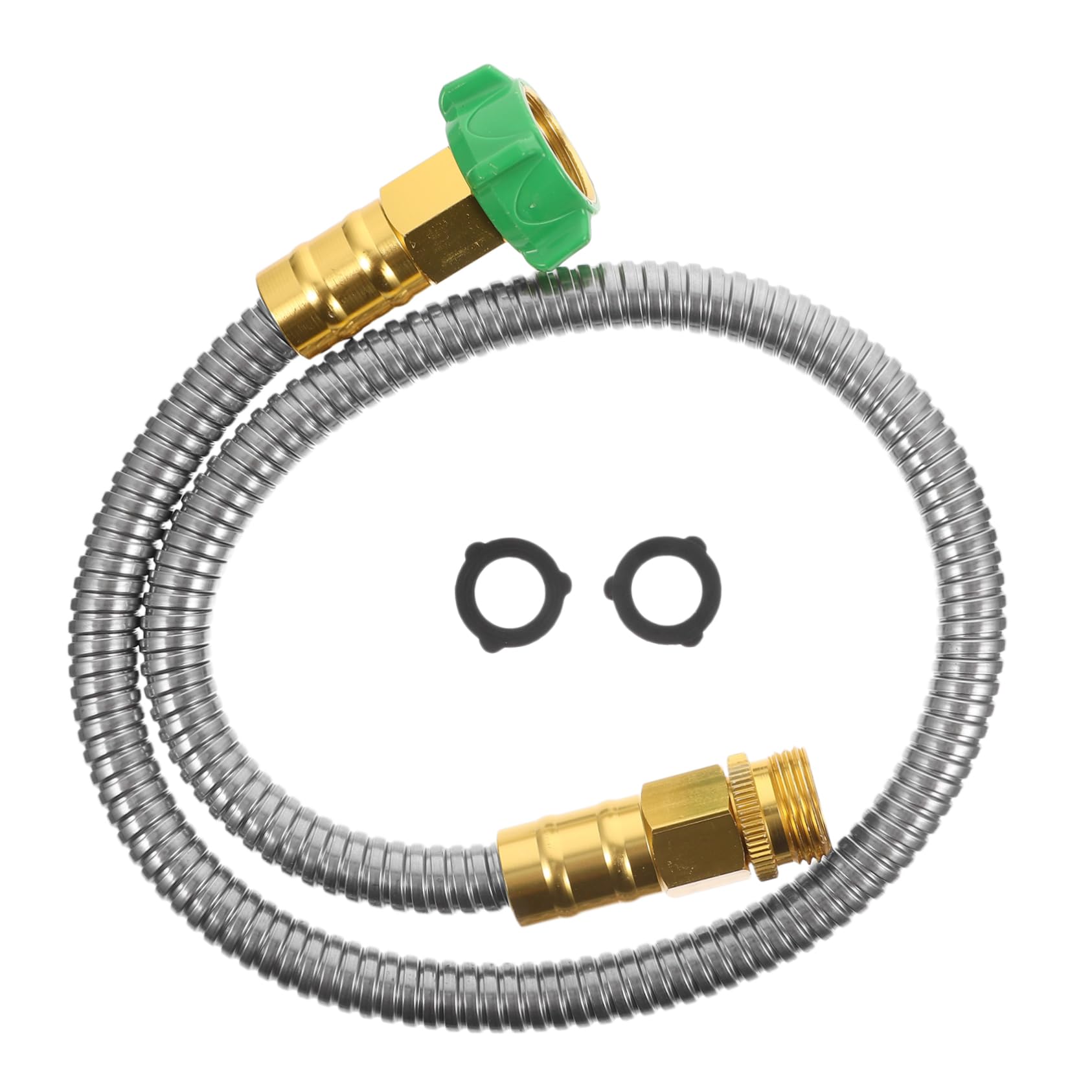 SUPVOX1 Set Metal Garden Hose Water Hose Heavy Duty Outdoor Hose Short Hose Flexible 3ft Hose Expandable Drain Tube Stainless Hose Flex Water Hose Metal Hose Extension Stainless Steel