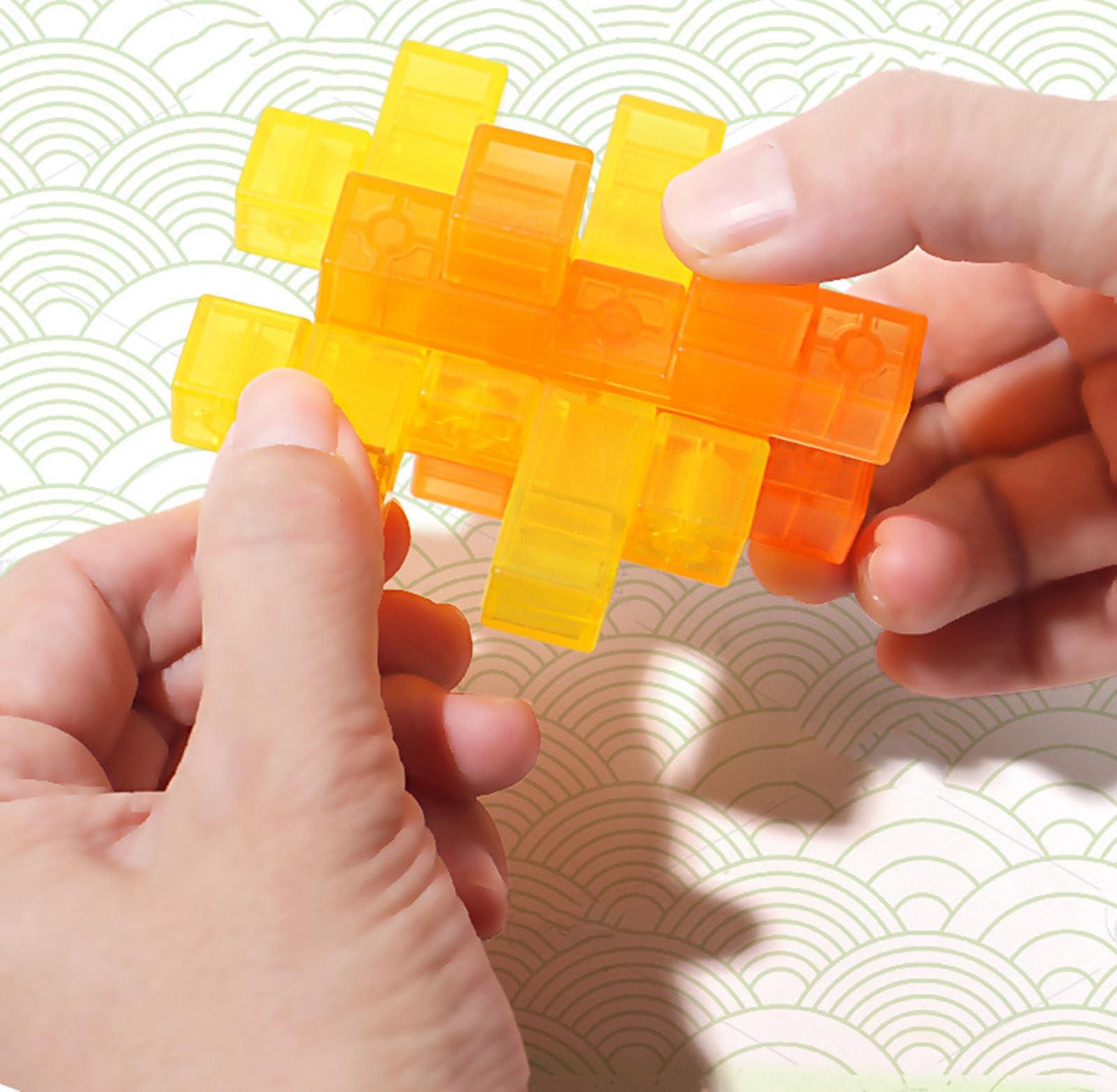 Bloqueo Luban 3D Entrelazado, Juego de destreza para desenredar
