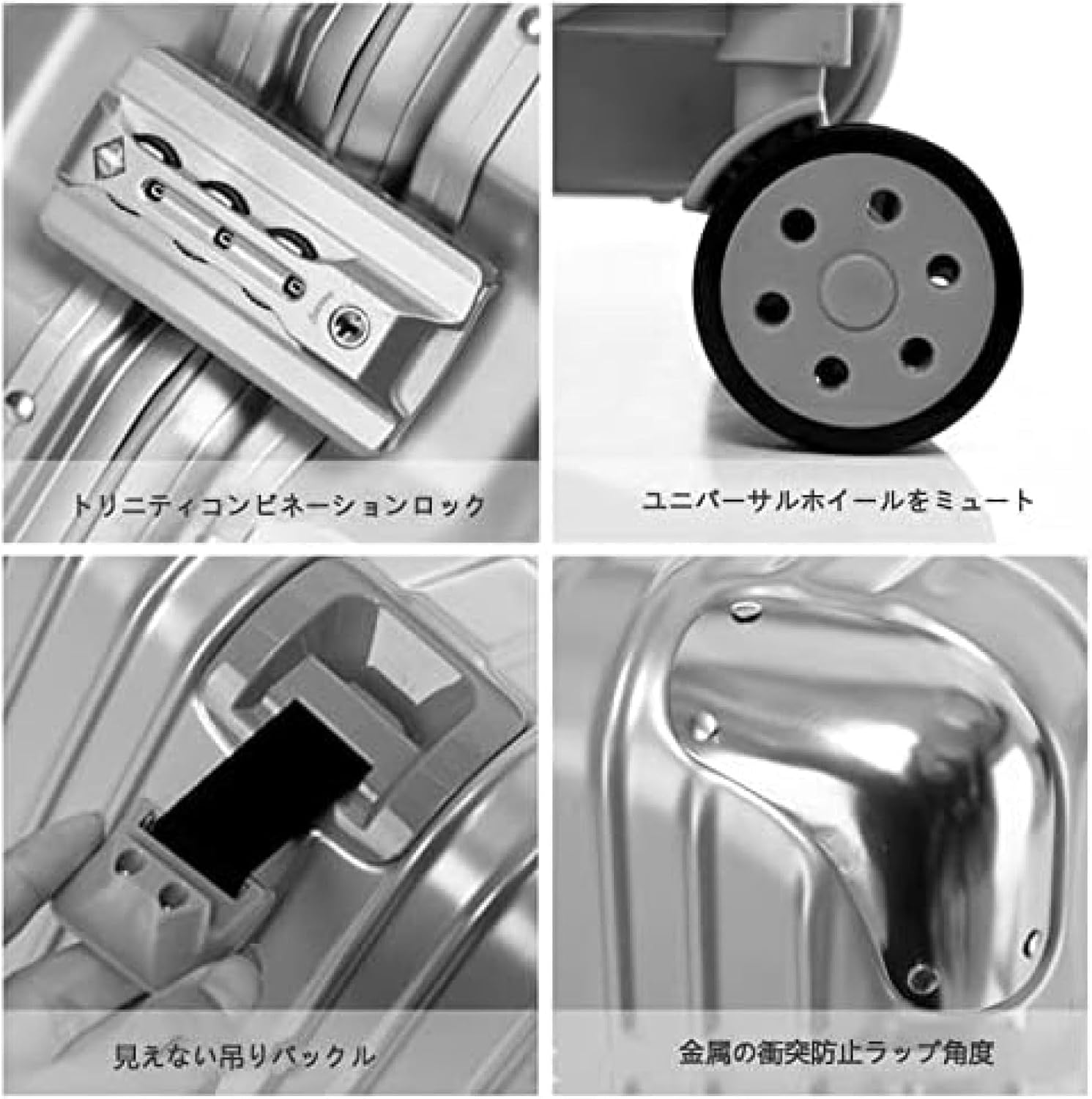 Amazon | [夏島売店] スーツケース アルミフレーム キャリーバッグ ホワイト L:63×38×26cm 機内持ち込み 軽量 キャリーケース  大型スーツケース ソフト 旅行ケース 大容量 耐衝撃 360°回転 キャスター 三段階調節可能 引越し 防水 修学 出張 旅行 TSAロック ビジネス  ...