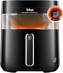 T-fal Infrared Air Fryer, 2x Faster Than Traditional Heating*, Large Air Fryer Dehydrator Combo, 8 Cooking Functions, Window With Light, No-Shake Technology, Dishwasher Safe, 1800W, Black