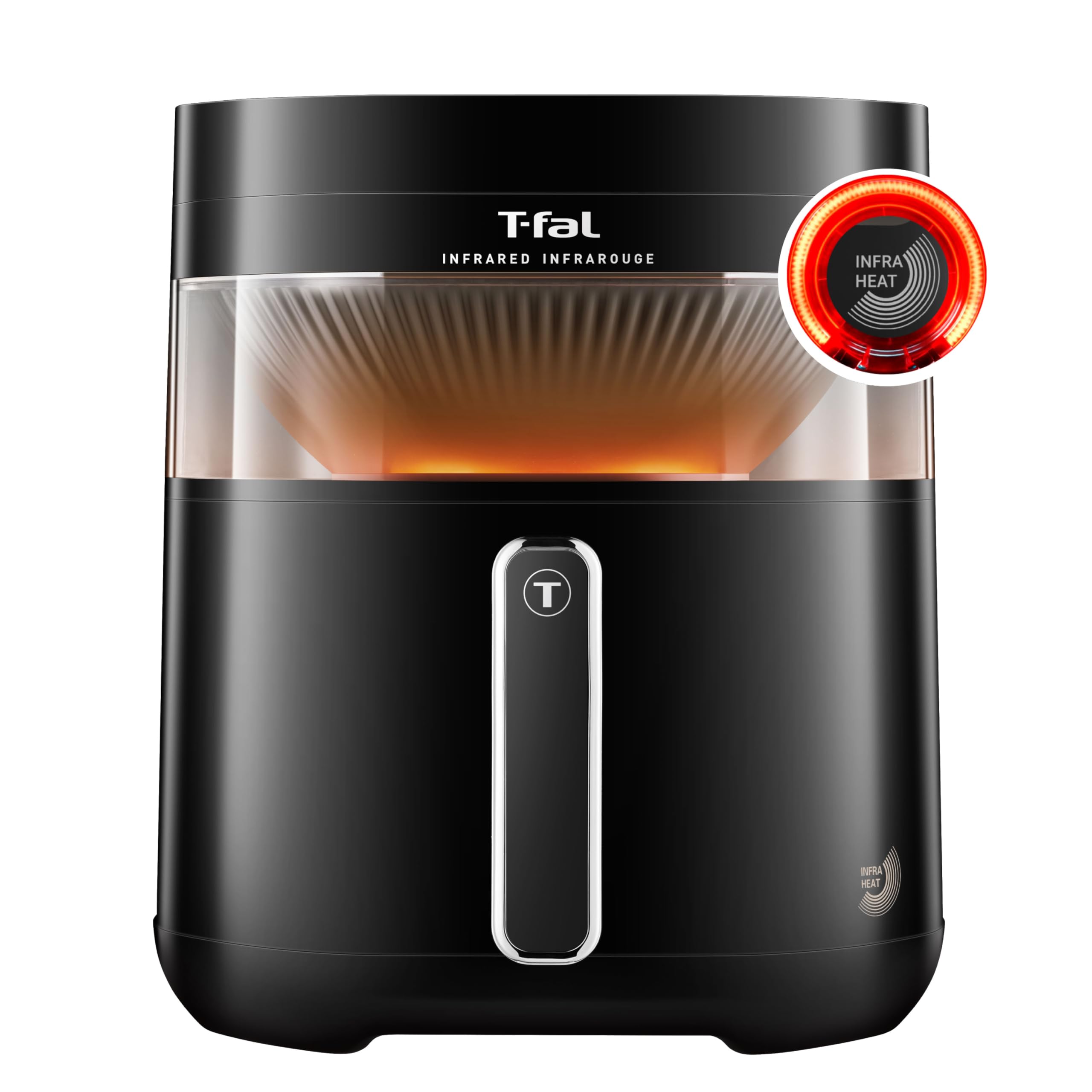 T-fal Infrared 2.0 Air Fryer, 8-in-1, Extra Large 7L / 7.3Qt., Infra-Heat Technology, Dual heating design, No pre-heating, Faster, Juicier and Crispier, Black