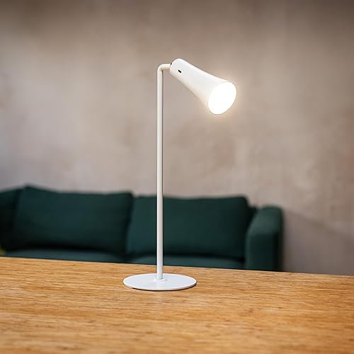 Miniatura 6 de Lámpara de flauta - Escritorio LED recargable 4 en 1, pared, lámpara de abrazadera y linterna con base magnética, brillo de 4 niveles, brazo