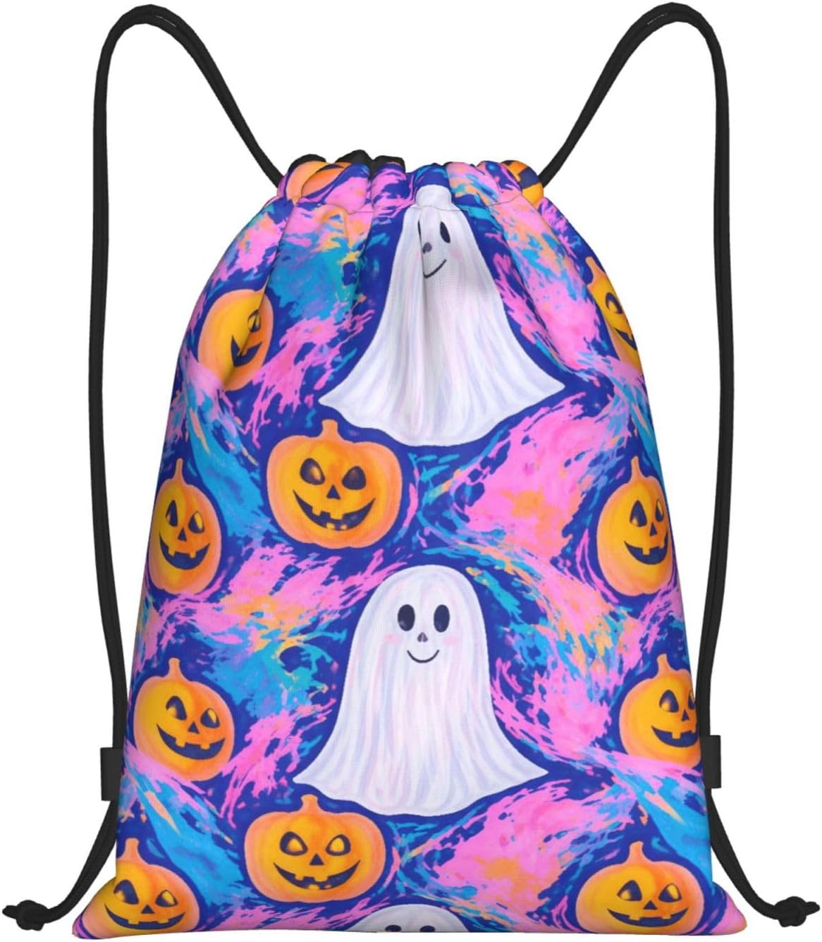 Halloween Horror Pumpkin Head Ghost Drawstring Bags