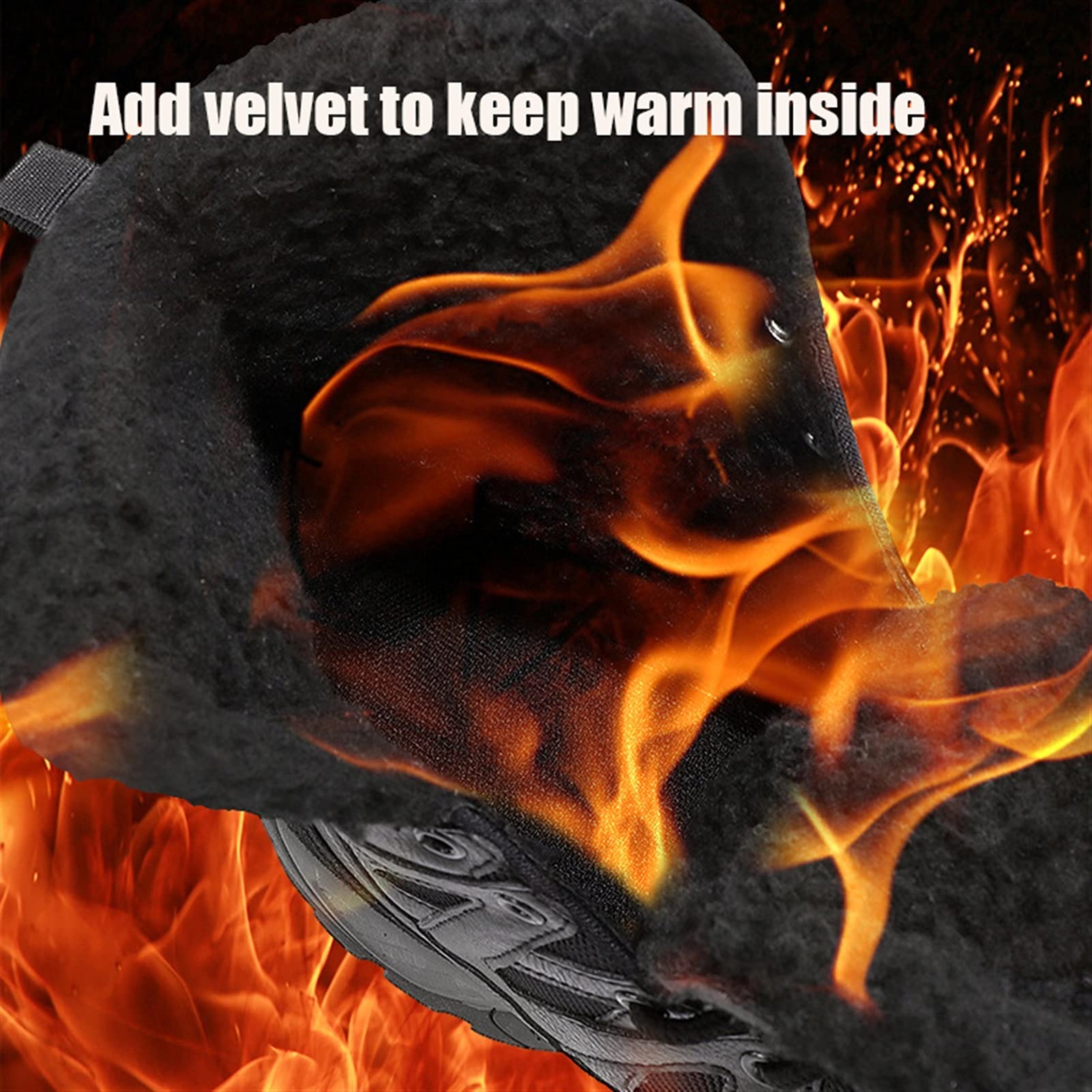 High Rise Hiking Boots, Mens Winter Snow Boots,Man' s Outdoor Warm High Top Lace Up Desert Tactical Footwear,Anti- Skid Hiking Climbing Travel Combat Military Shoes, for Holidays in Cold Weather