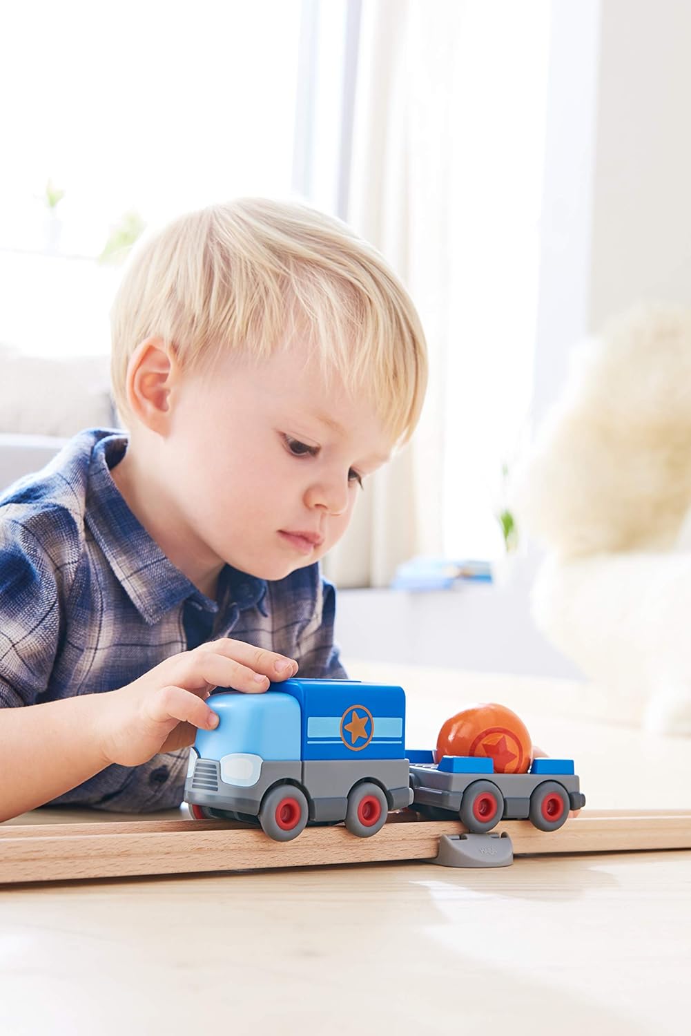HABA 304820 Kullerbü – Battery Truck with Trailer