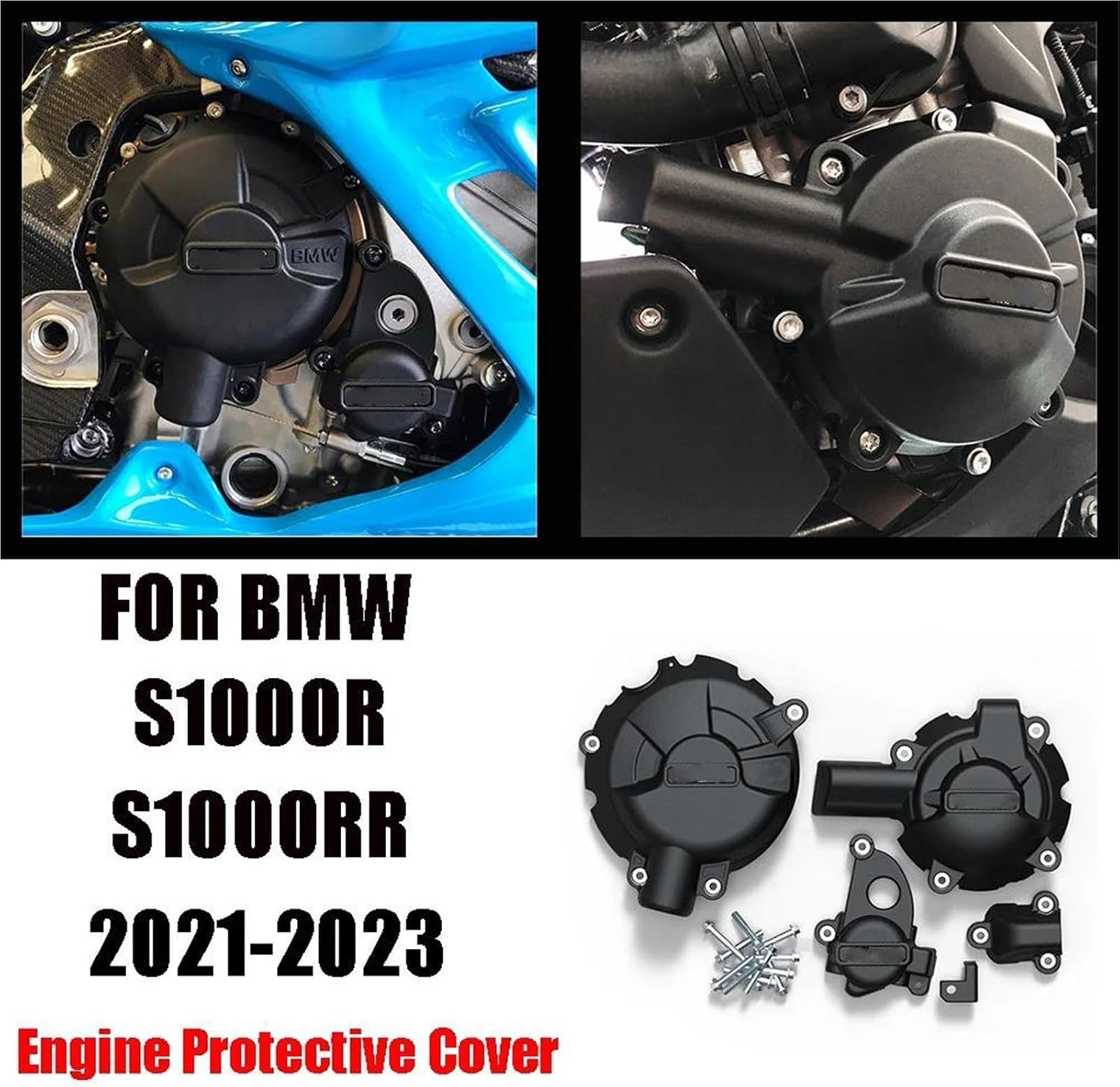 Engine Guard Motorcycle Engine Case Protection Cover Replacement Parts For BMW S1000RR/R 2019-2024 Engine Protection Set engine protective devices(CLUTCH COVER)