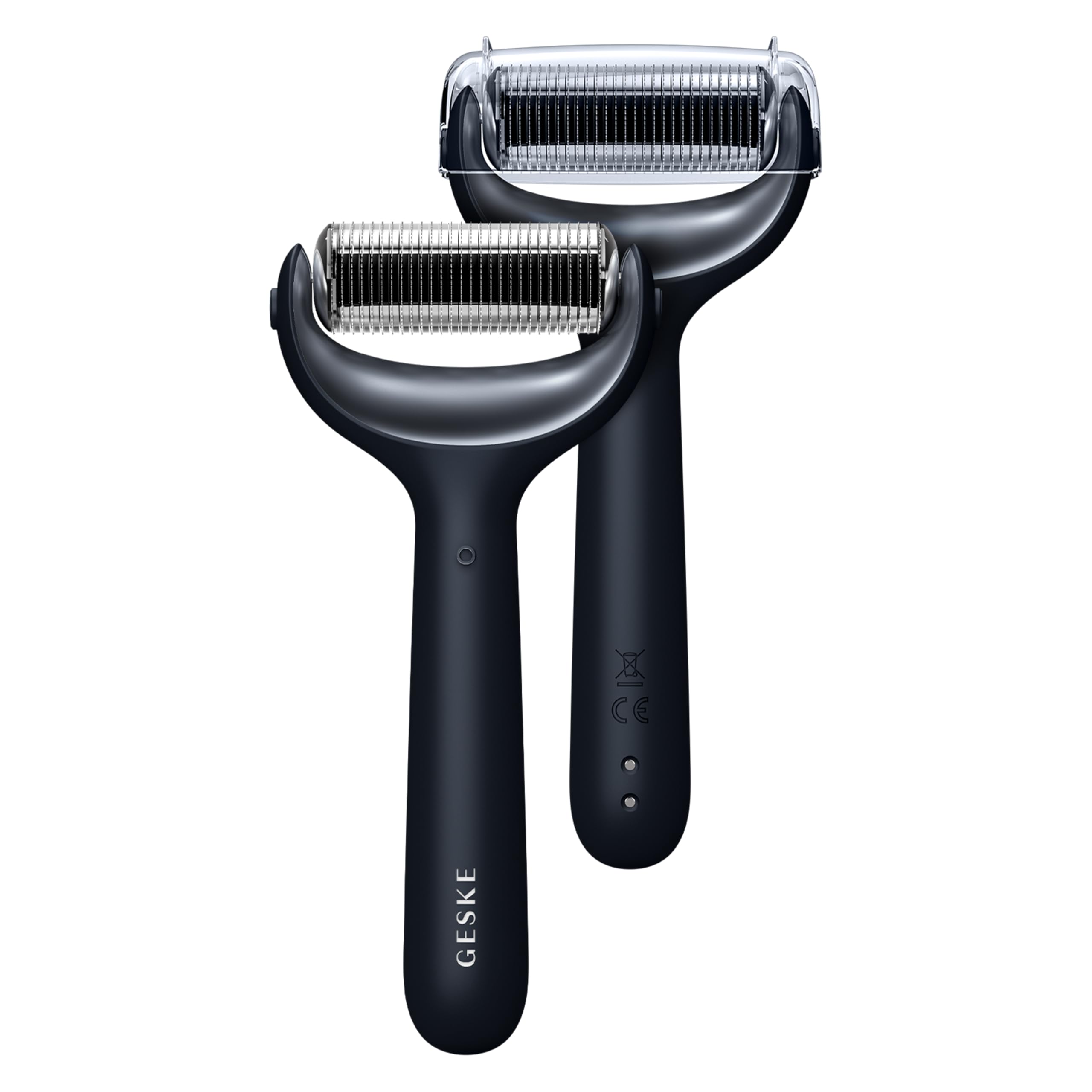 GESKE | Roller viso & corpo microaghi SmartAppGuided™ | 9 in 1 | Derma Roller | con quarzo rosa |Roller elettrico | Microaghi | Dispositivo per microneedling | Roller con microaghi
