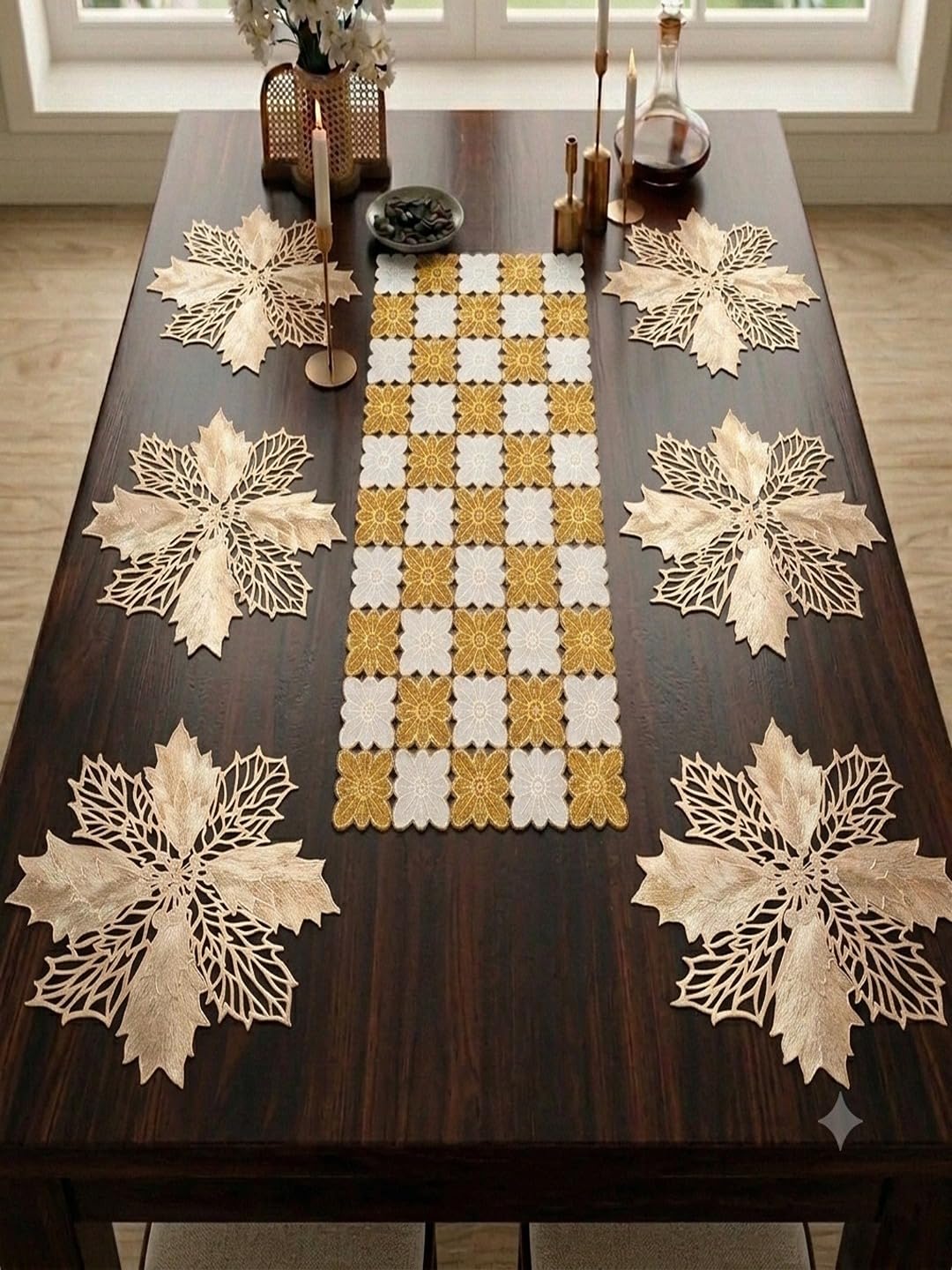 Gold Leaf Placemats - Waterproof & Heat Resistant -26