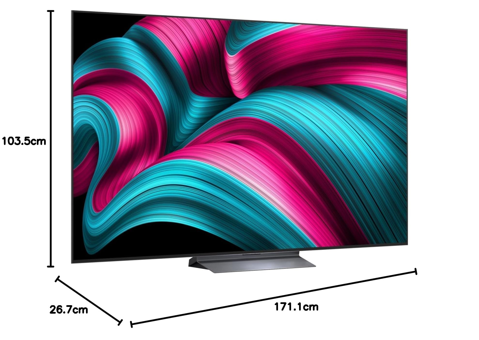 LG OLED55C54LA TV 55 Zoll (139 cm) 4K OLED evo AI TV (α9 Gen8 4K AI Prozessor, webOS 25, 120Hz (VRR bis zu 144Hz)) [Modelljahr 2025] [Energieklasse F]