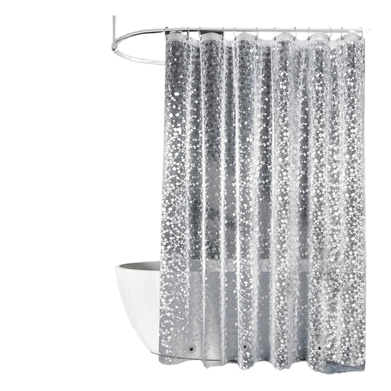 AIMANQI 1pc Pebble Cear Shower Curtain Liner Transparent Bathroom Bath(90x200cm)