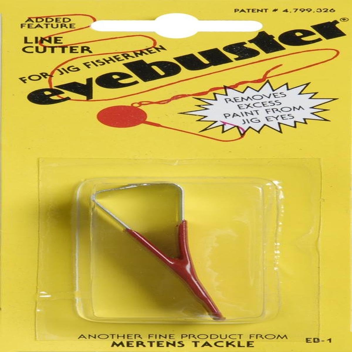 Mertens Tackle Eye Buster Tool Jig Eye Paint Remover, Red