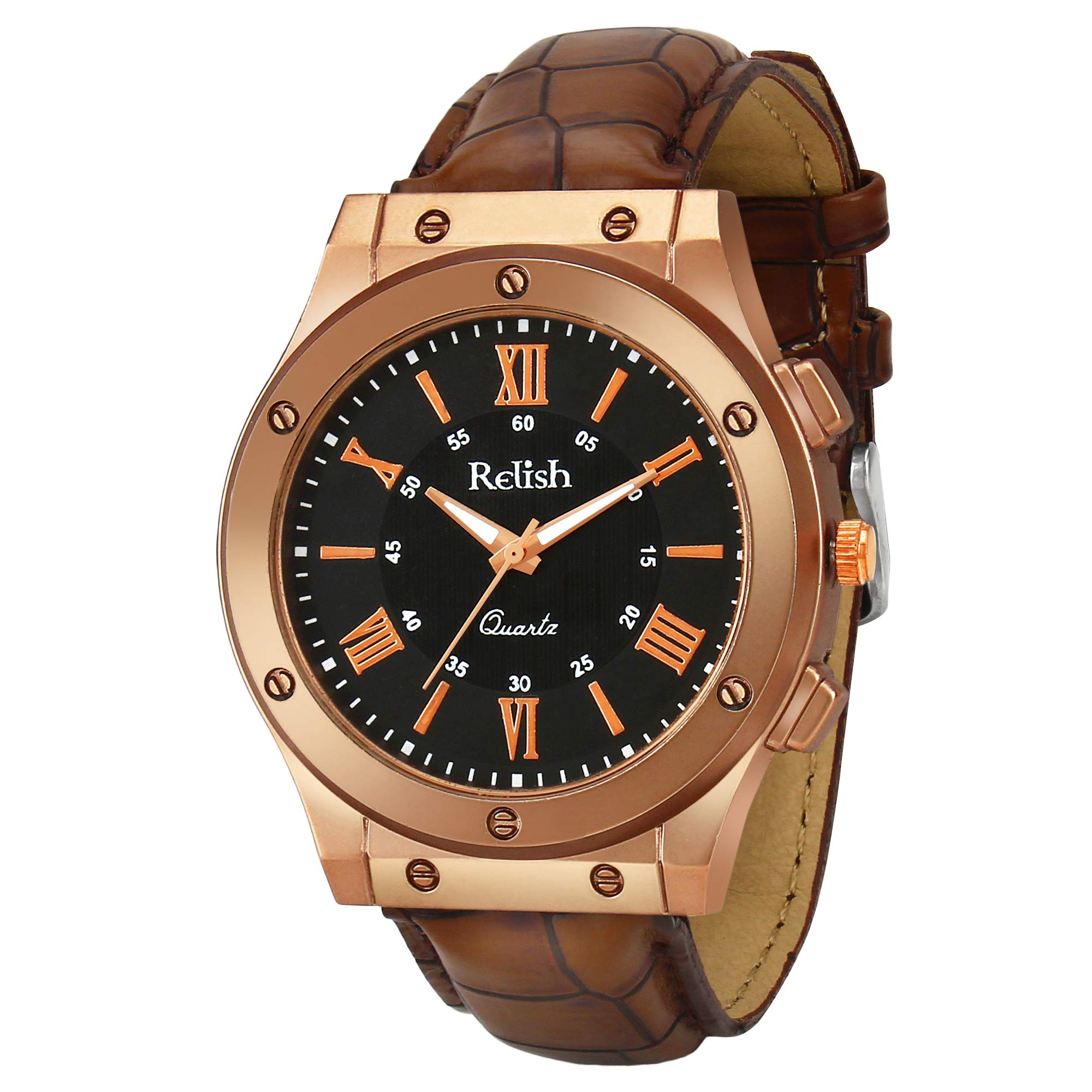 Relish Womens Analog Wrist Watch (Brown) (B084P6P27F) Amazon Price History, Amazon Price Tracker