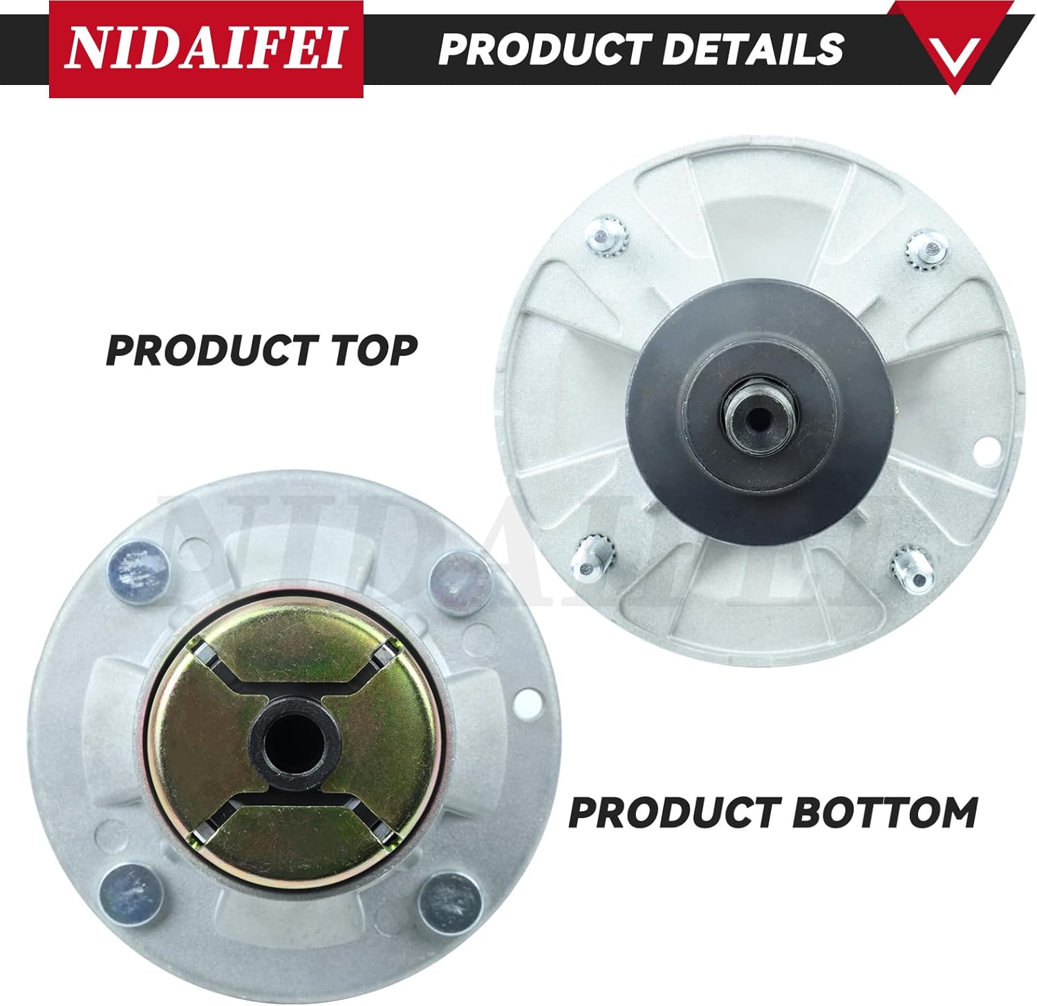 2 Pack AM144608 Spindle Assembly Kit for John Deere Z335E Spindles, John Deere Z355E Spindle, John Deere Z345M Spindle, John Deere Z525E X350 Z375R X380 S240 Z345R Z315E Z535M Z540M Lawn Deck