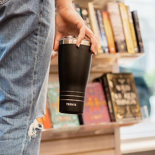 Miniatura 6 de Tervis Traveler - Vaso aislado de triple pared de ágata aguamarina mantiene las bebidas frías y calientes, 30 onzas, acero inoxidable