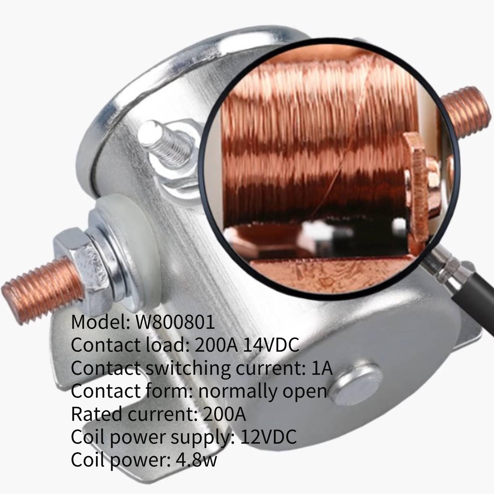 12V 500A ANLASSER Magnetschalter Trennrelais KFZ Startrelais Starter Relais DE EUR 14,99