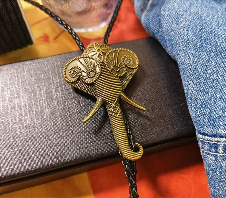 Image of Animal & Plant Bola Tie Bolo Tie Wedding Necklace for Men Women Groomsmen Western Cowboy Necktie