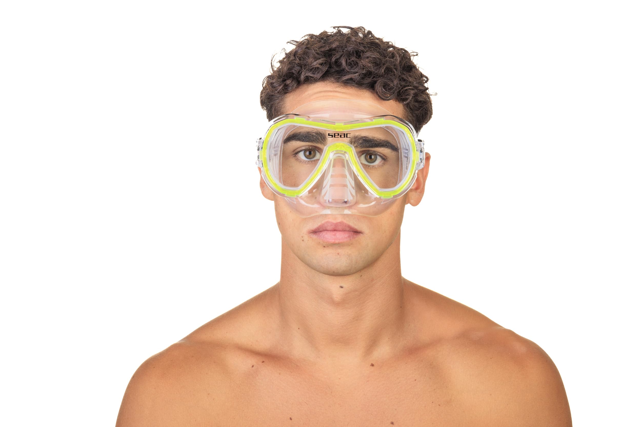 Seac Set Giglio, Set Snorkeling con Maschera Subacquea e Snorkel con Valvola di Spurgo Acqua per Adulti e Ragazzi