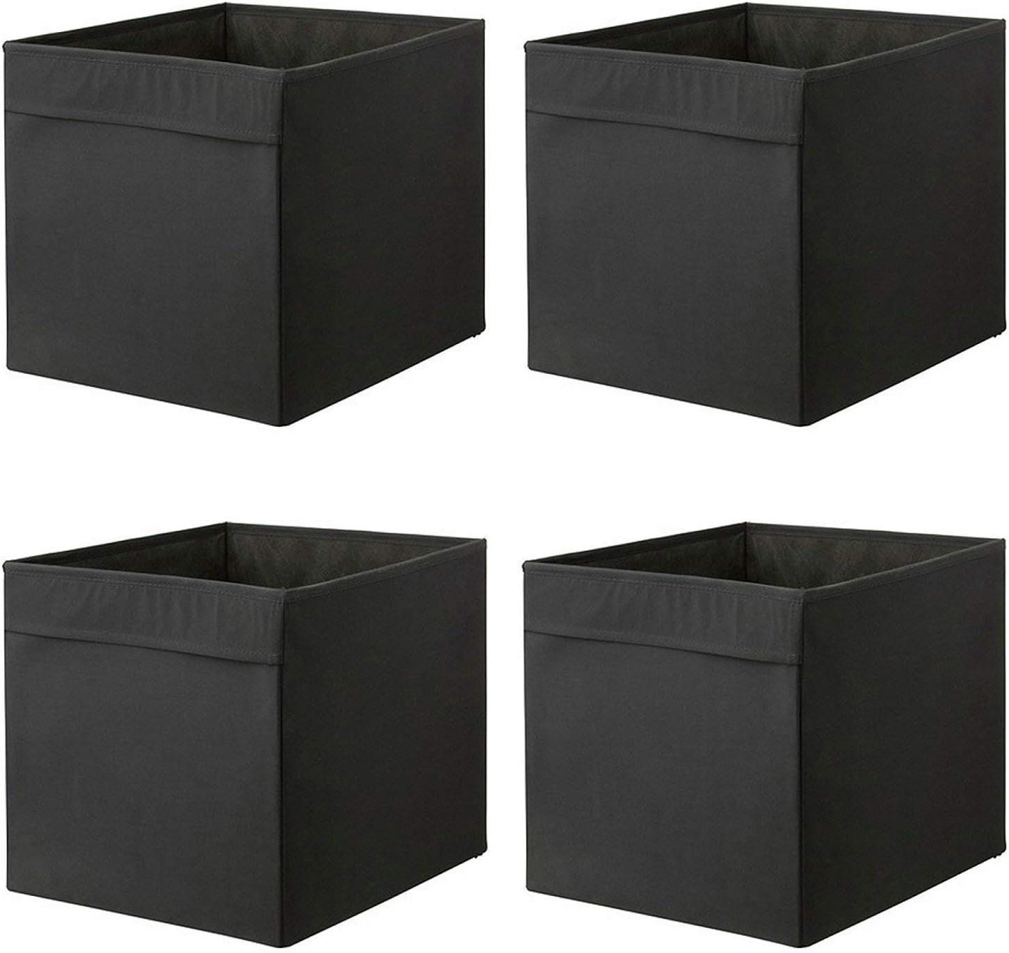 Ikea DRONA BLACK Storage Box 33 x 38 x 33 cm for EXPEDIT Shelving Unit SET OF FOUR