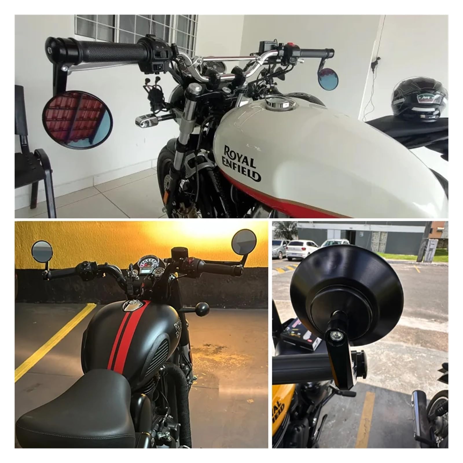Moto Espejos Laterales Retrovisores Apto para R Nine-t 2014 2015 2016 2017 2018 2019 Espejo Retrovisor Lateral para Manillar De Motocicleta
