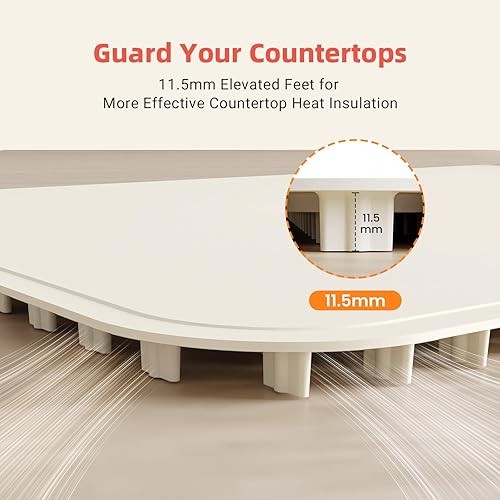 Miniatura 8 de Alfombrilla de calentamiento de alimentos mejorada 2025 para bufé, bandeja de calentamiento eléctrico de superficie completa rápida con 7 niveles de