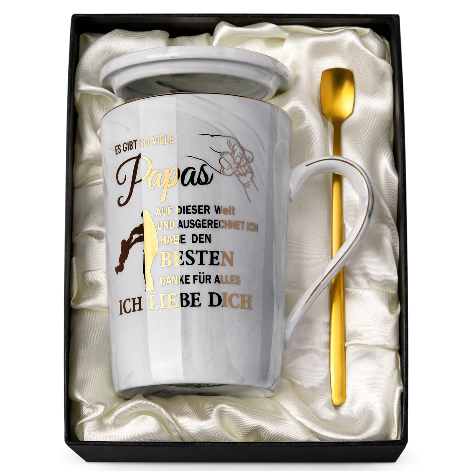 Tasse Bester Papa Marmor Design