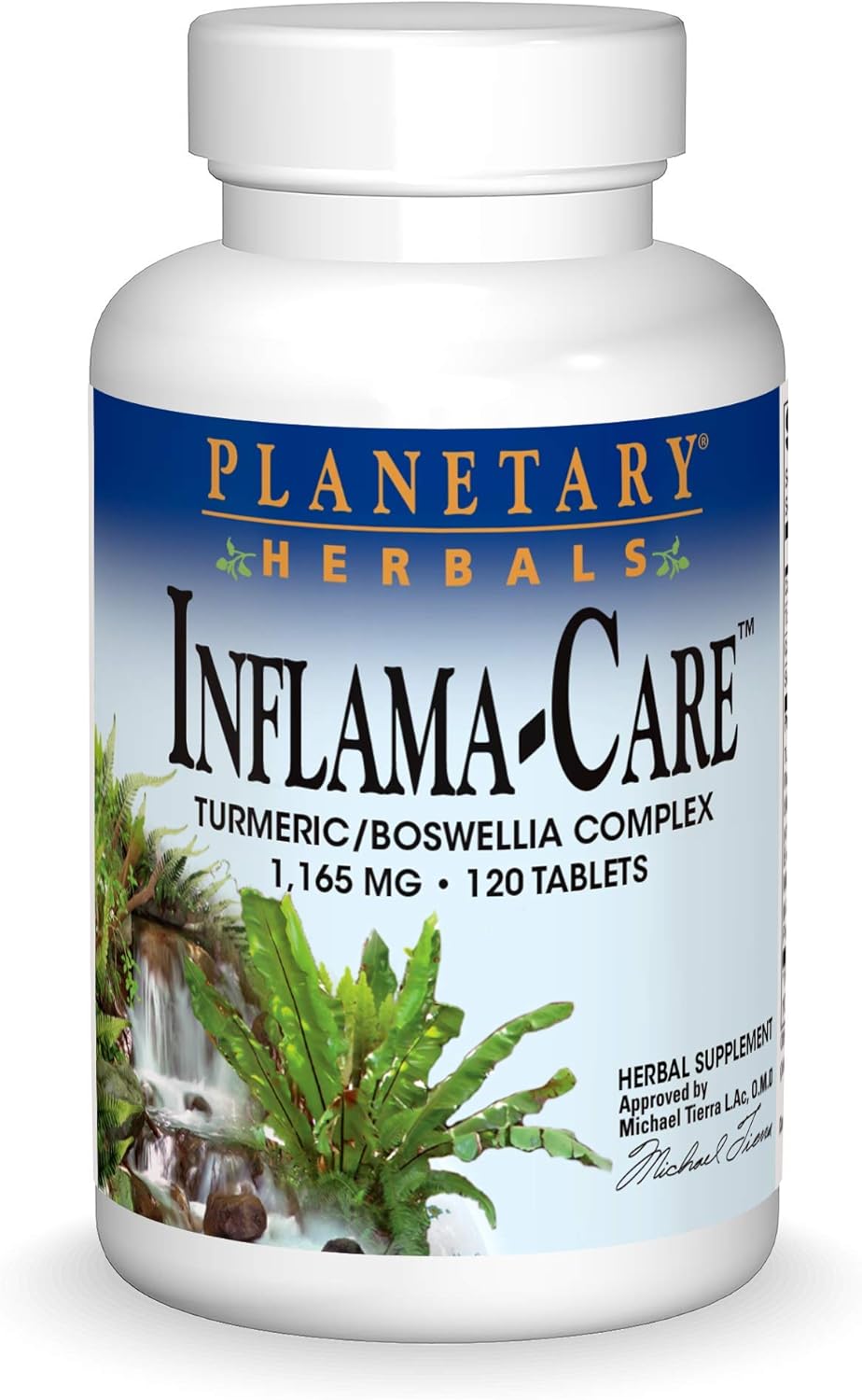 Planetary Herbals Inflama-Care 1165mg Turmeric/Boswellia Complex - 120 Tablets