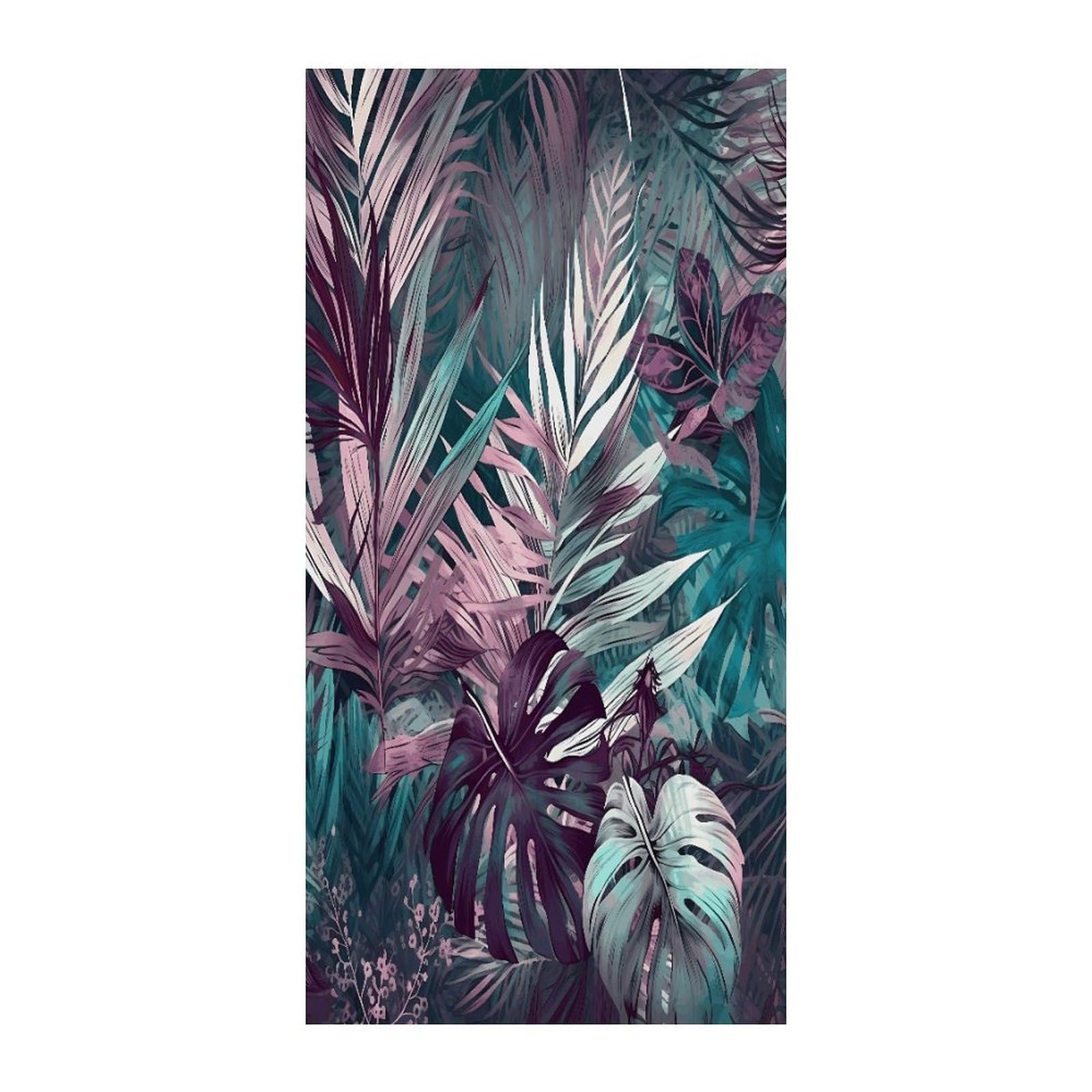 Fekiloot Style Palm Leaf Pattern Door Curtain Room Divider Curtains