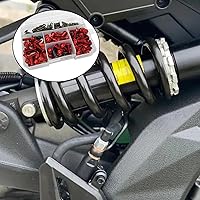 Vista 5 de 177 Pcs Red Fairing Bolt Kit M5 M6 Motorcycle Windscreen Screws Compatible Aluminum Fasteners for Motorcycle Fairing Screws Fairing Bolts Nut Clips