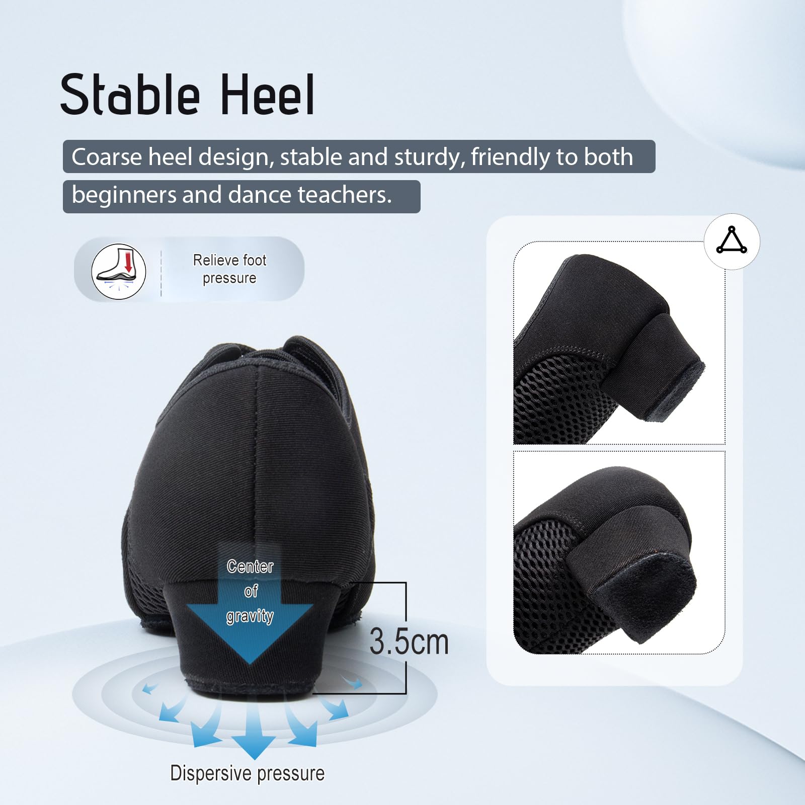 SWDZM Femmes&Homme Chaussure Danse Latine Bout Fermé Standard Salsa Ballroom Tango Chaussure