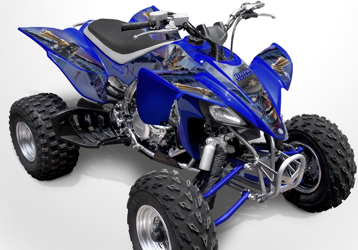 Graphics Kit for Yamaha YFZ 450 - Zombie Outlaw - Blue Design