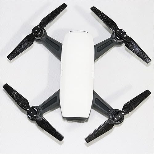 Miniatura 7 de EVTSCAN DJI Spark - Cuchillas de hélice de fibra de carbono, 2 pares de hélices plegables de fibra de carbono, accesorio para drone Quadcopter para